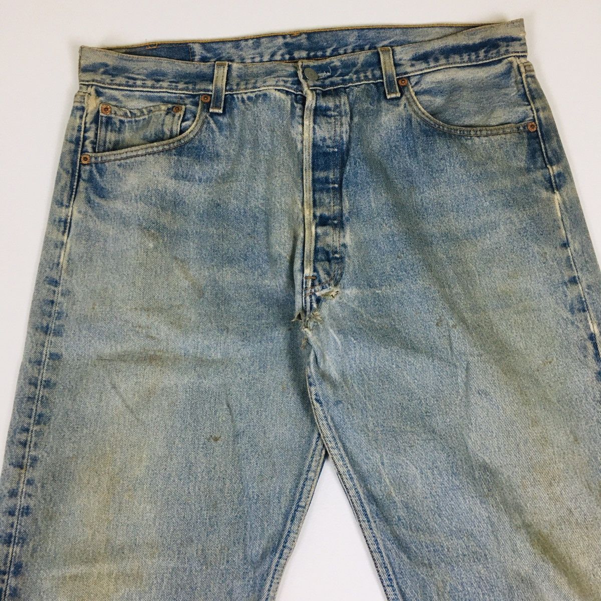 Levi's Vintage Clothing Vintage 90s Levi’s 501xx Distress Size US 38 / EU 54 - 5 Thumbnail