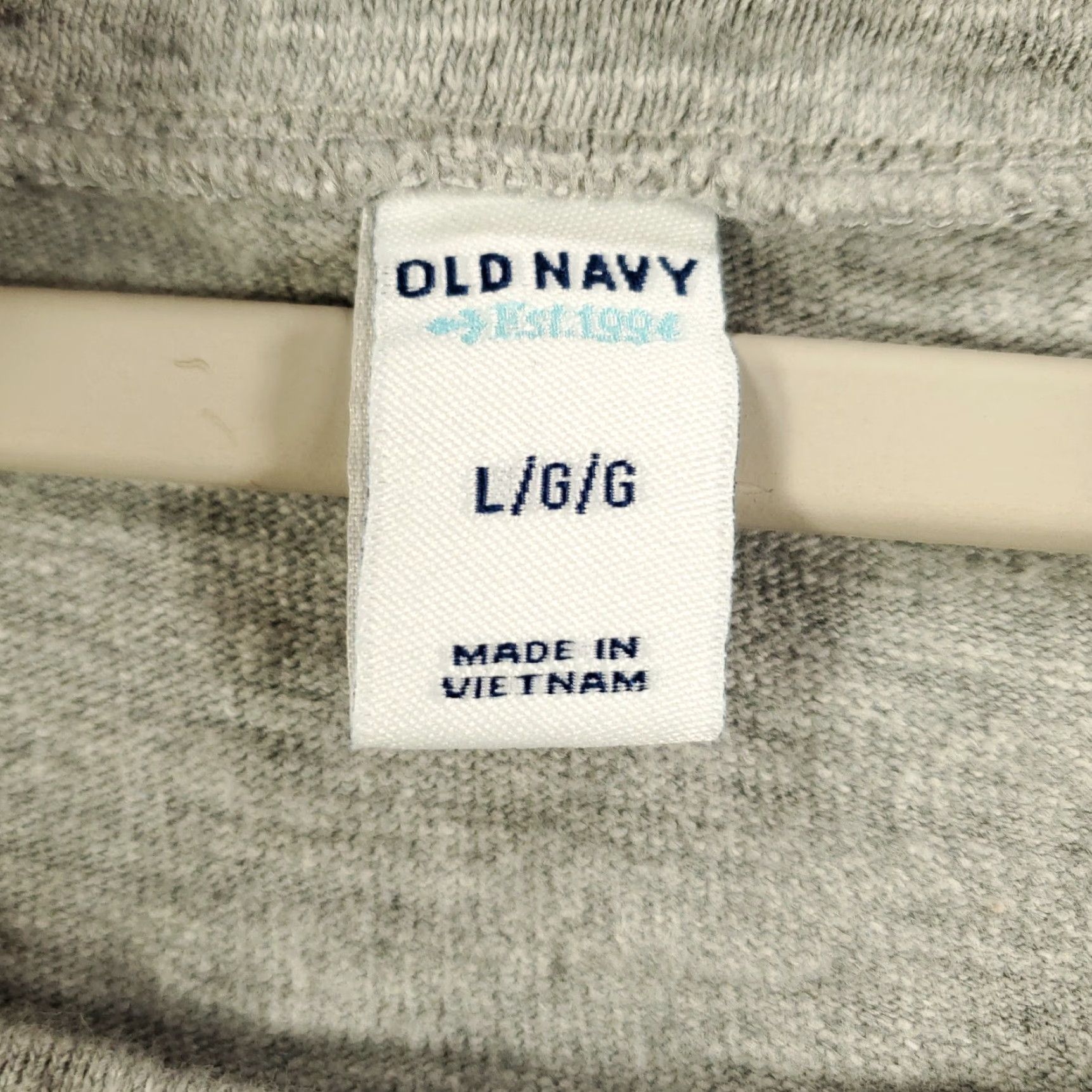 Old Navy Old Navy Dress Women's L Gray Long Sleeve Boat Neck Knit A-Line Shift Above Knee 100% Cotton Classic Everyday Size L / US 10 / IT 46 - 7 Thumbnail