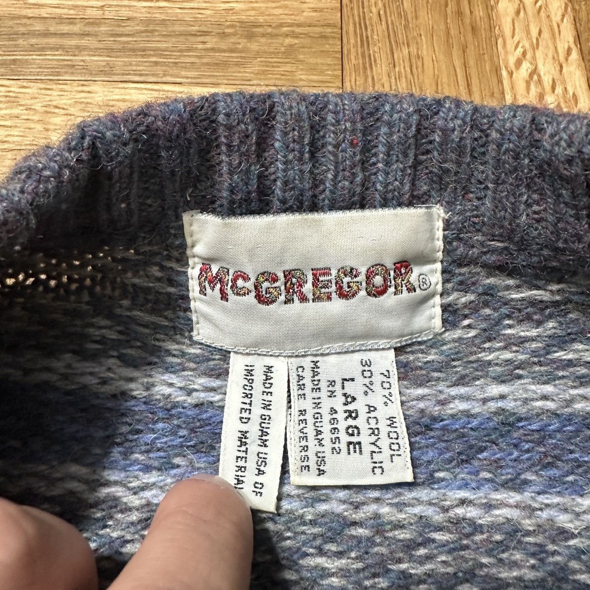 McGregor Vintage McGregor wool sweater Size US L / EU 52-54 / 3 - 4 Thumbnail