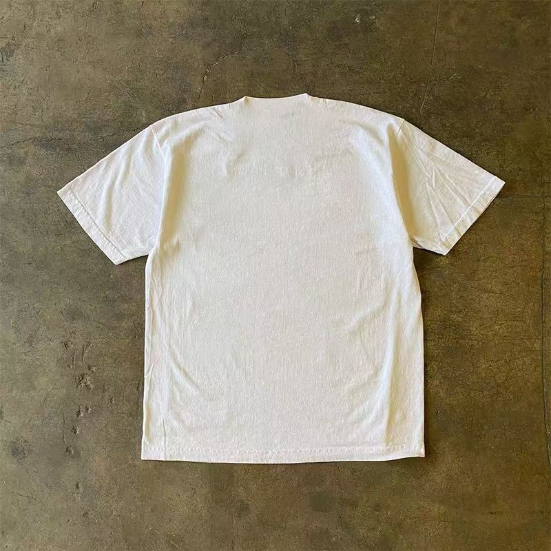 Vintage White washed retro mouse print loose t-shirt Size US M / EU 48-50 / 2 - 2 Thumbnail