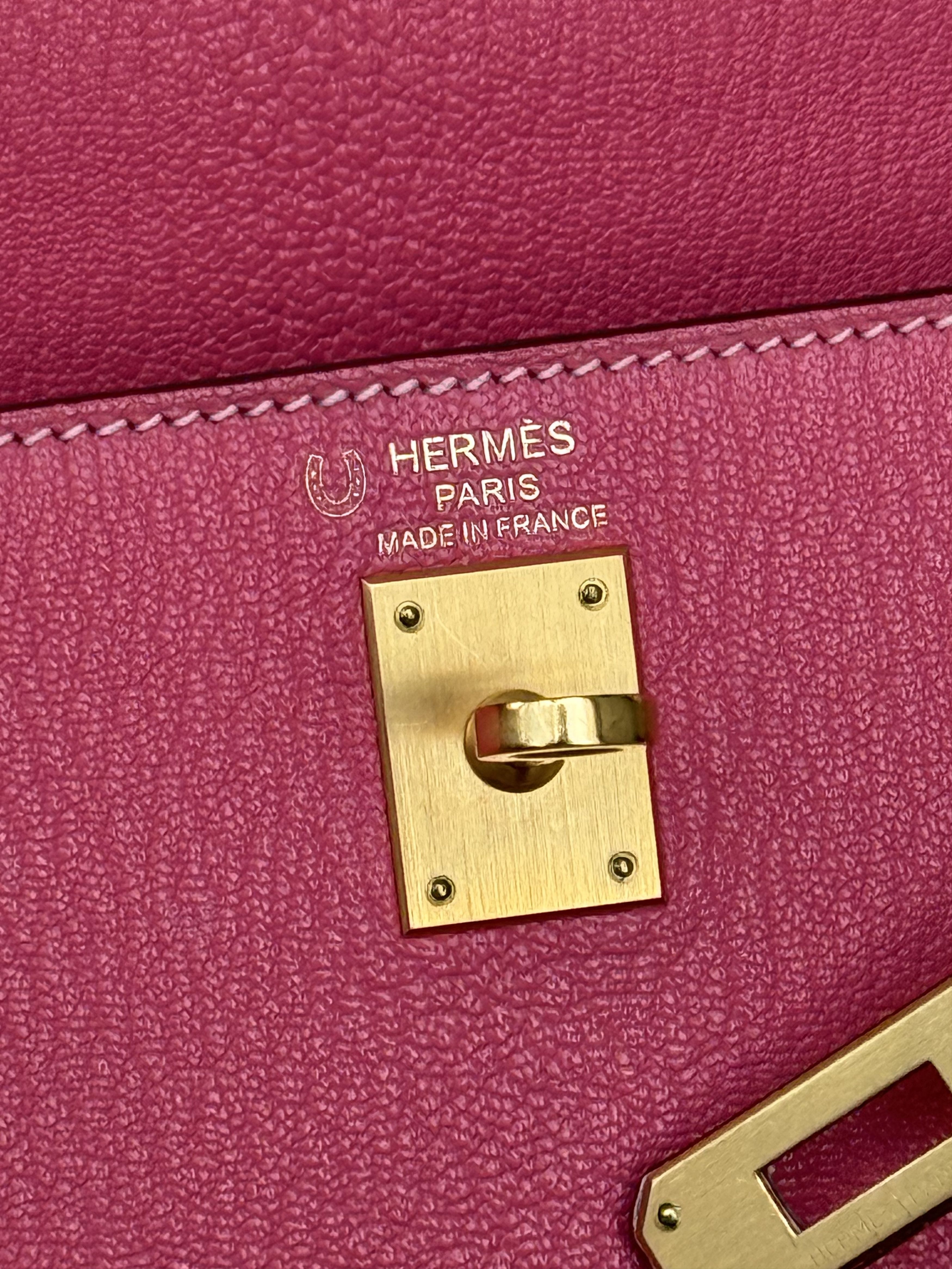 Hermes Bubble Gum & Barbie Pink Epsom & Gold Hardware Kelly 25 Size ONE SIZE - 7 Thumbnail