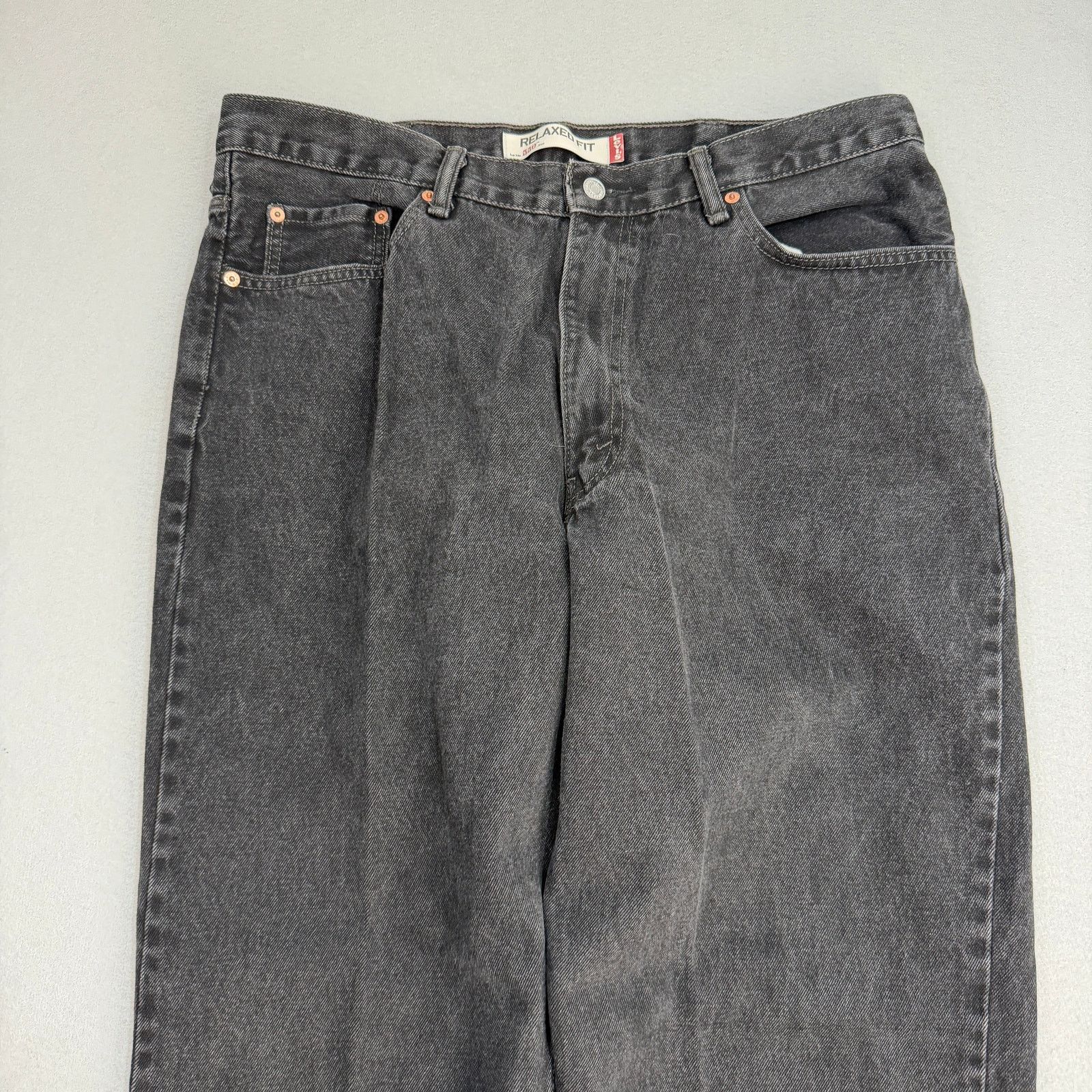 Levi's Vintage Levis 550 Relaxed Fit Jeans Men's 40x30 Black y2k Size US 40 / EU 56 - 2 Thumbnail
