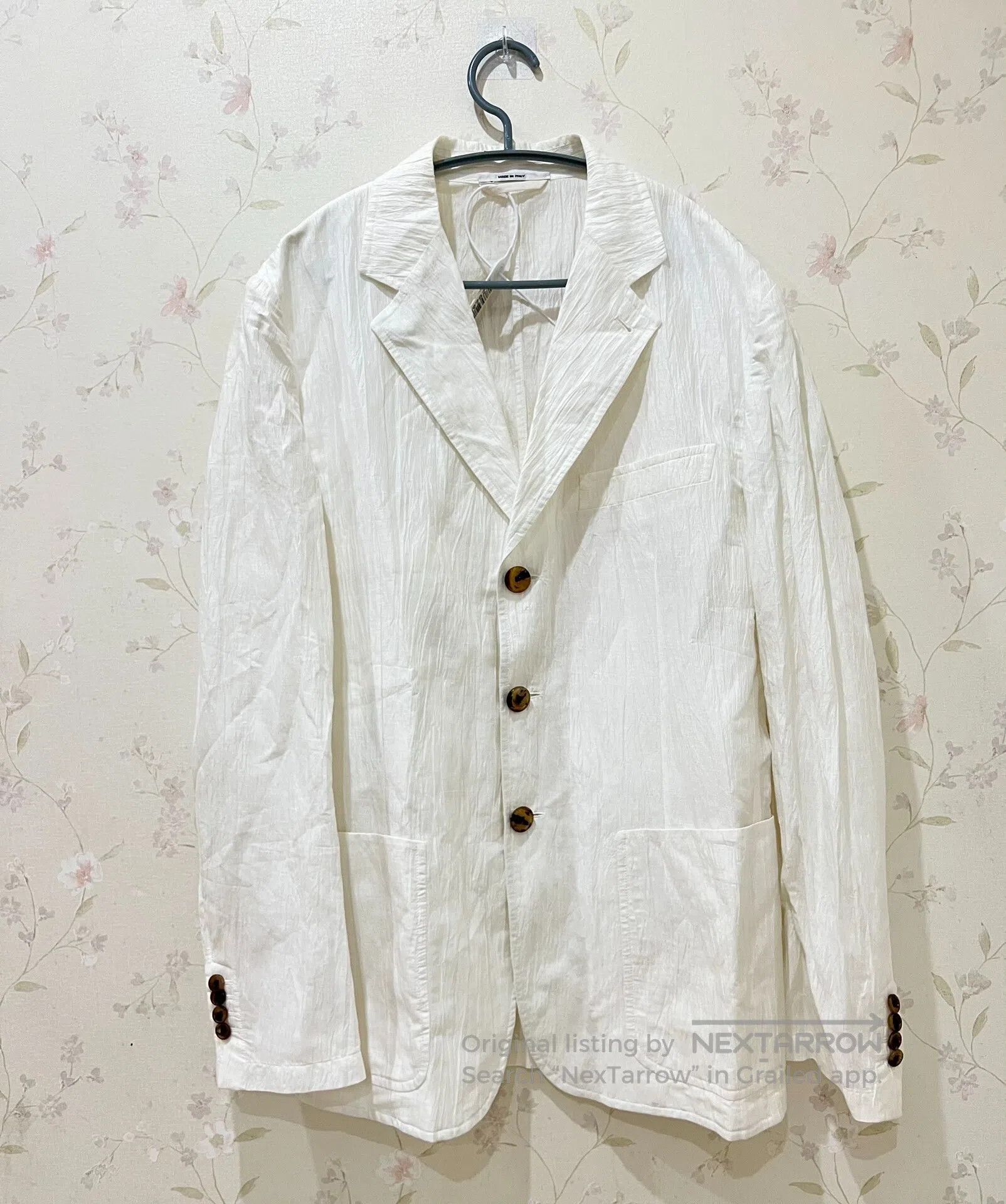 Hermes Hermes Flannel pleated suit jacket| Size 48R - 1 Thumbnail