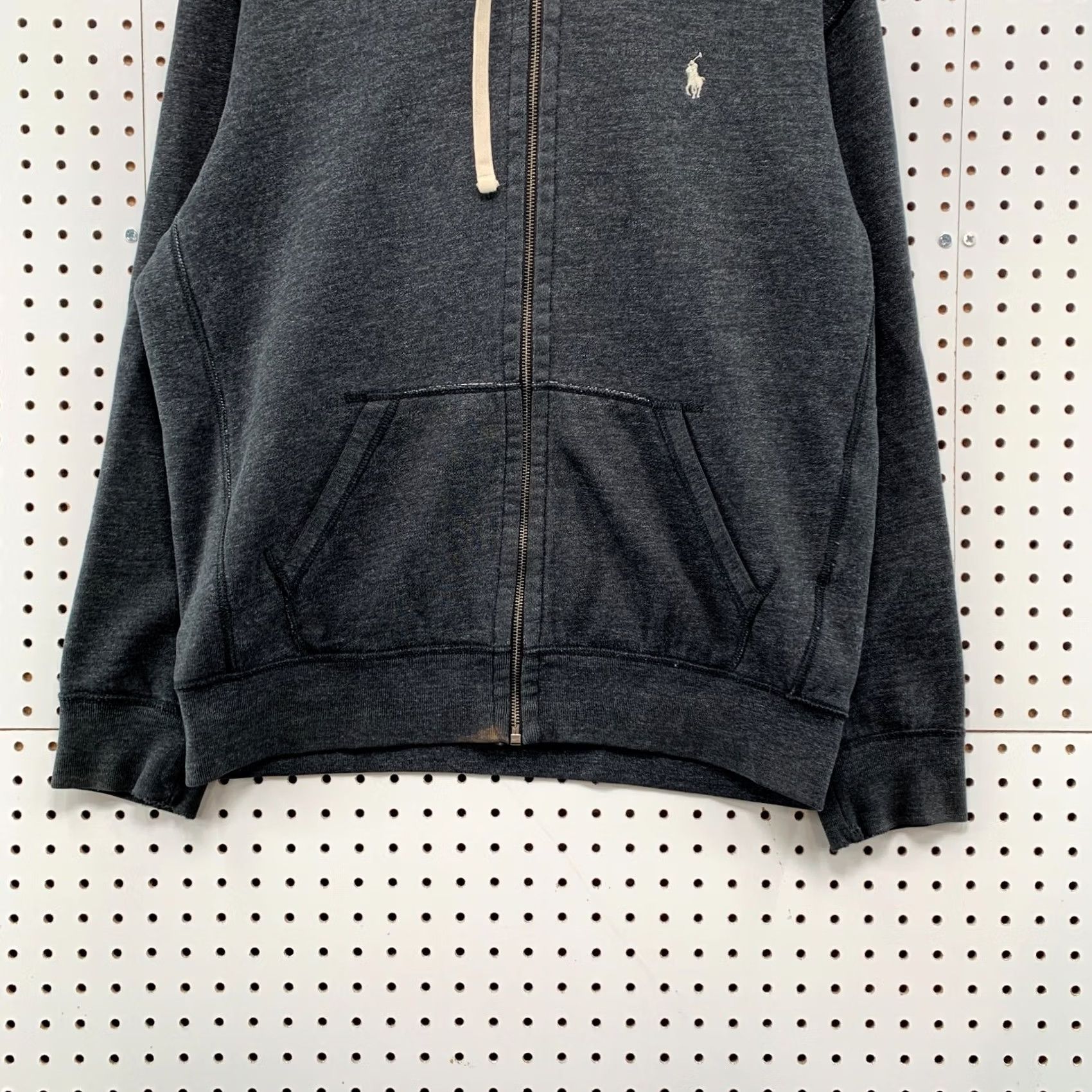 Polo Ralph Lauren Polo Ralph Lauren Hoodie Zip Sweatshirt Mens Large Thermal Hooded Gray Size US L / EU 52-54 / 3 - 6 Thumbnail