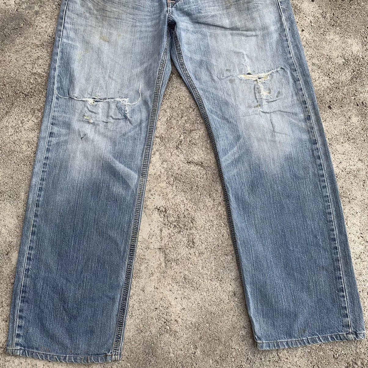 Japanese Brand Vintage Japan Edwin Navajo Distressed Two Tone Denim W35 Size US 35 - 6 Thumbnail