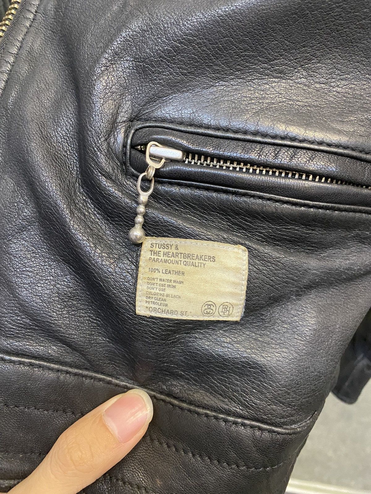 Stussy x JP brand biker jacket