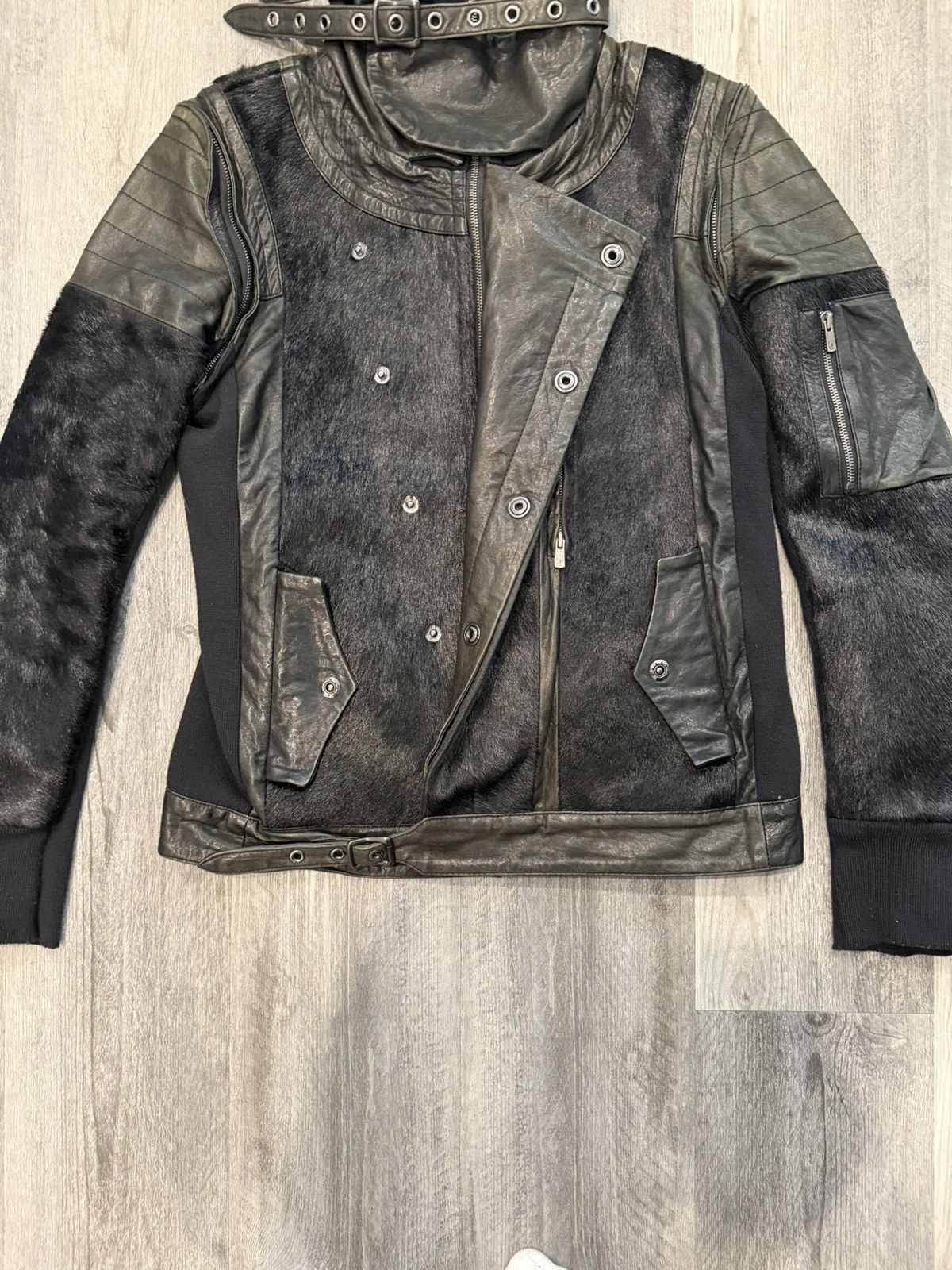 Yasuyuki Ishii Yasuyuki Ishii FW07 Pony Hair Leather Ninja Jacket Size US L / EU 52-54 / 3 - 2 Thumbnail