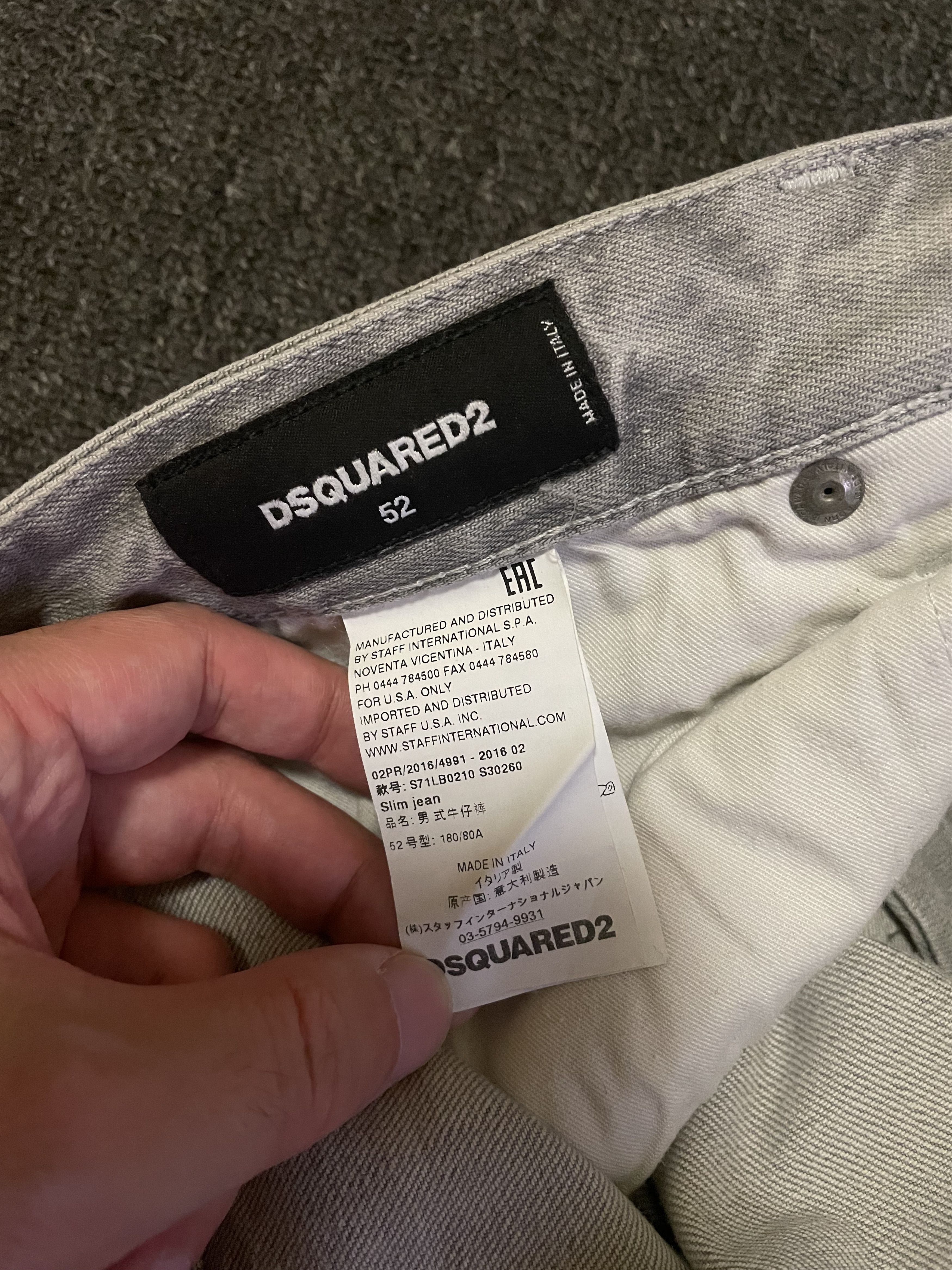 Dsquared2 Dsquared2 gray denim jeans size 52/36 Size US 36 / EU 52 - 6 Thumbnail