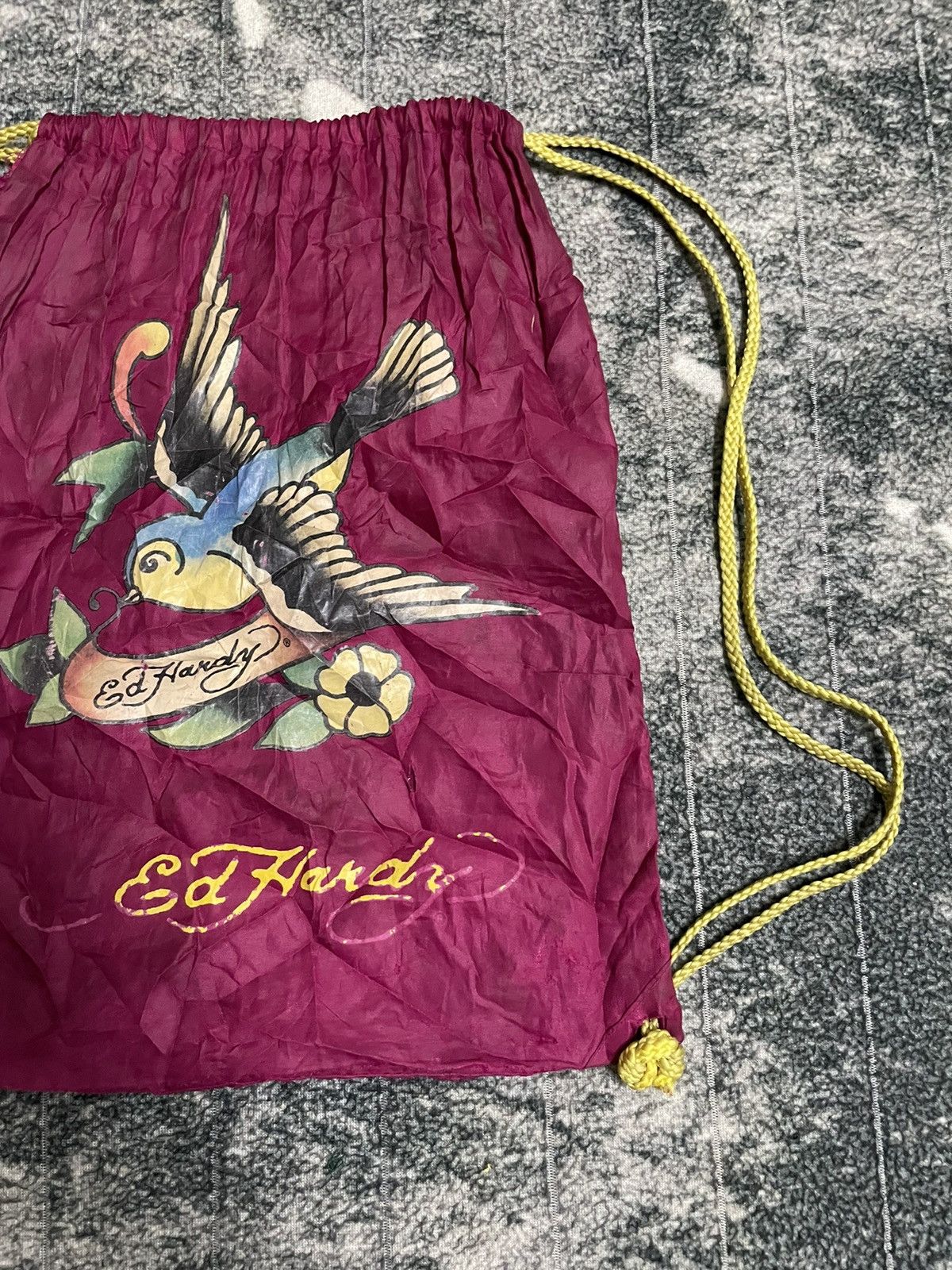 Ed Hardy ED HARDY by CHRISTIAN AUDIGER DRAWSTRING BACKPACK Size ONE SIZE - 3 Thumbnail