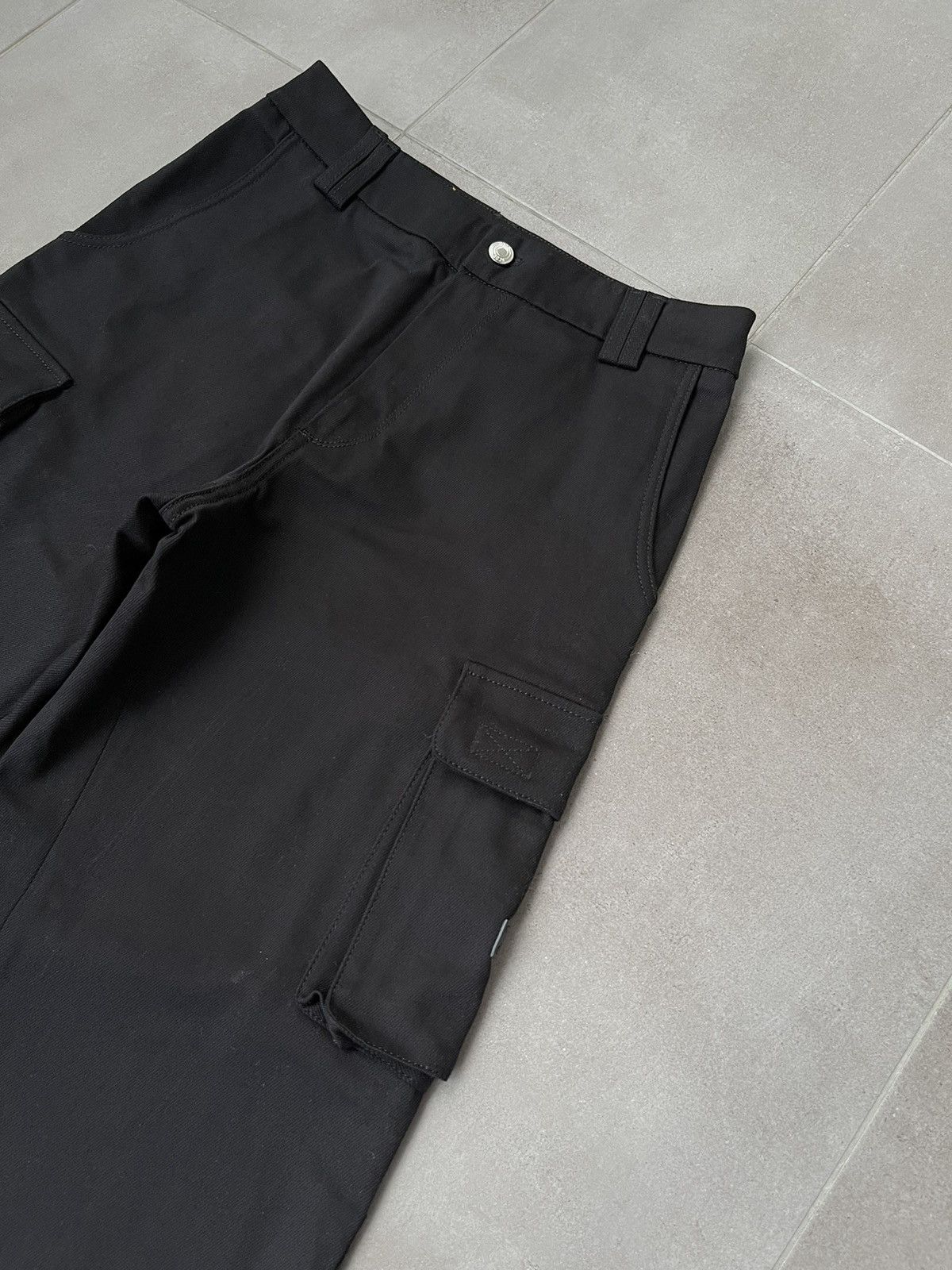 GCDS !DS! AW22 GCDS Logo Patch Cargo Black Pants Size US 32 / EU 48 - 11 Thumbnail