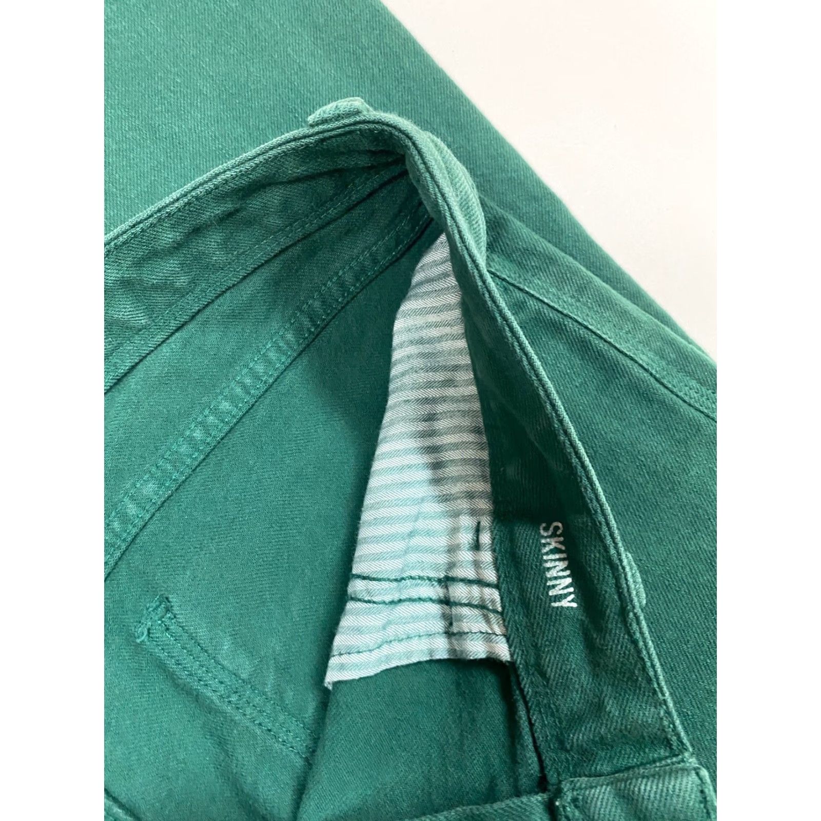 Banana Republic Banana Republic Jeans Womens 30P Skinny Denim Cotton Blend Zip Green 24in Inseam Regular Pockets Womens Size 30" / US 8 / IT 44 - 3 Thumbnail