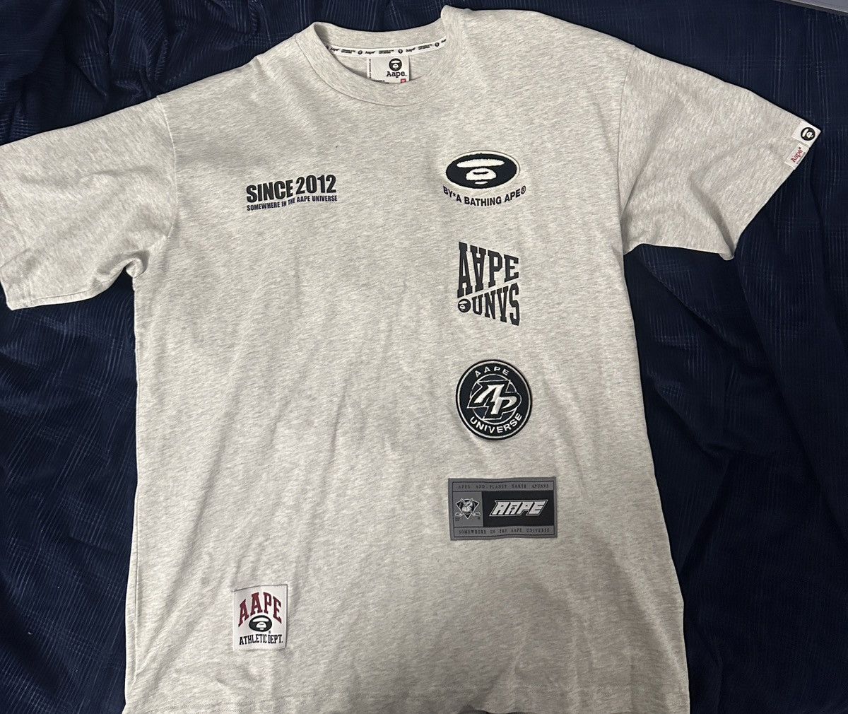 Aape AAPE BY BATHING APE off-white fancy main t-shirt white Size US M / EU 48-50 / 2 - 3 Thumbnail
