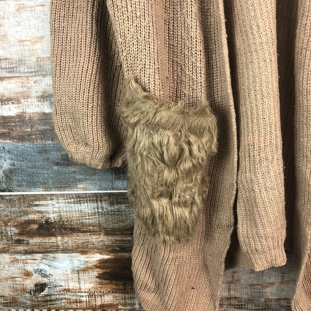 Japanese Brand Earth Music & Econology Brown Cardigan Knitwear #A2272 Size XL / US 12-14 / IT 48-50 - 7 Thumbnail