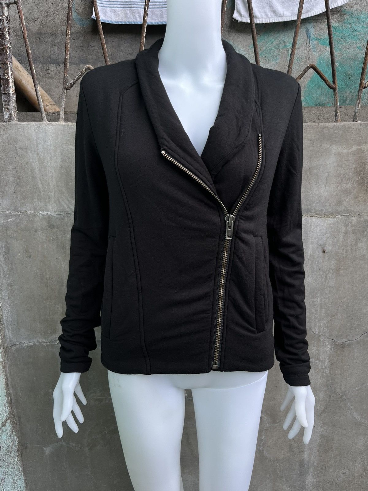 Helmut Lang Scarfed Bikers Jacket Size M / US 6-8 / IT 42-44 - 1 Thumbnail