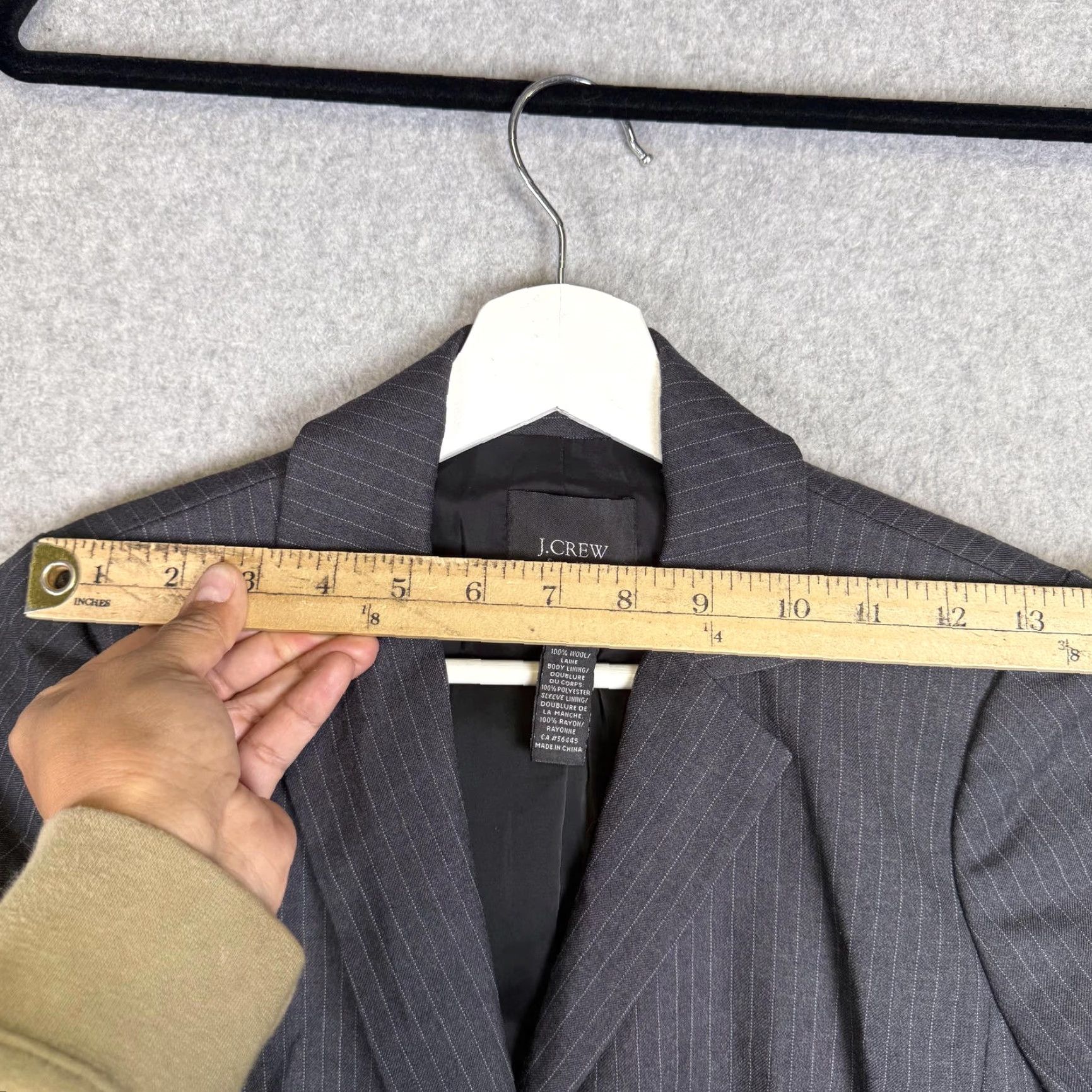J.Crew J.Crew Blazer Jacket Coat Gray Double Breasted Wool Super 120's Women's 0 Size XS / US 0-2 / IT 36-38 - 5 Thumbnail