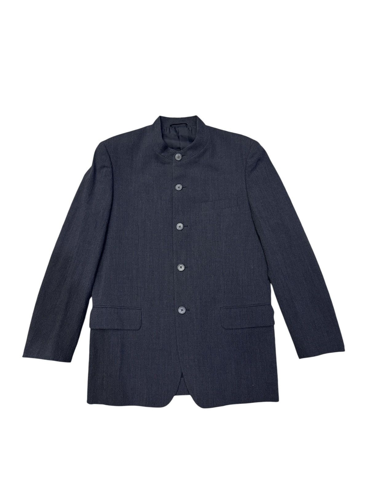 90s isssey miyake men mao collar jacket