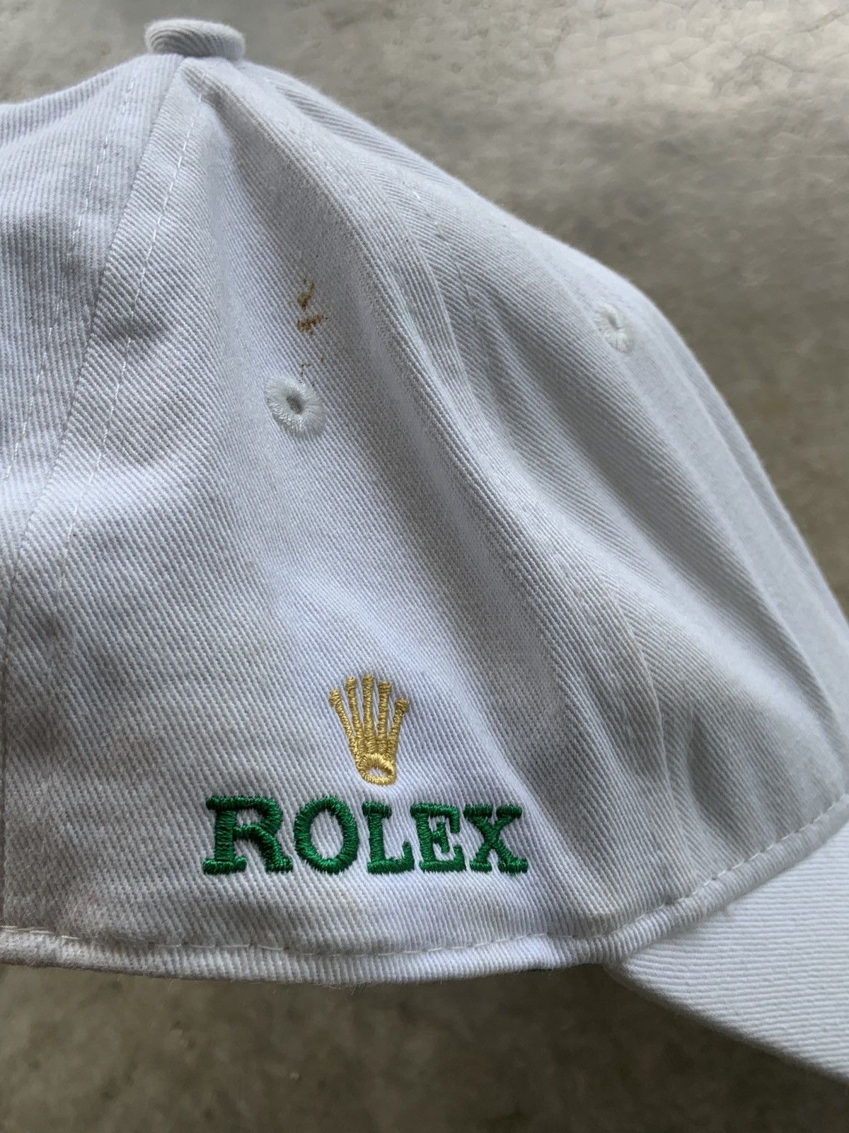 Rolex Vintage Rolex Double Logo White Cap Size ONE SIZE - 2 Thumbnail
