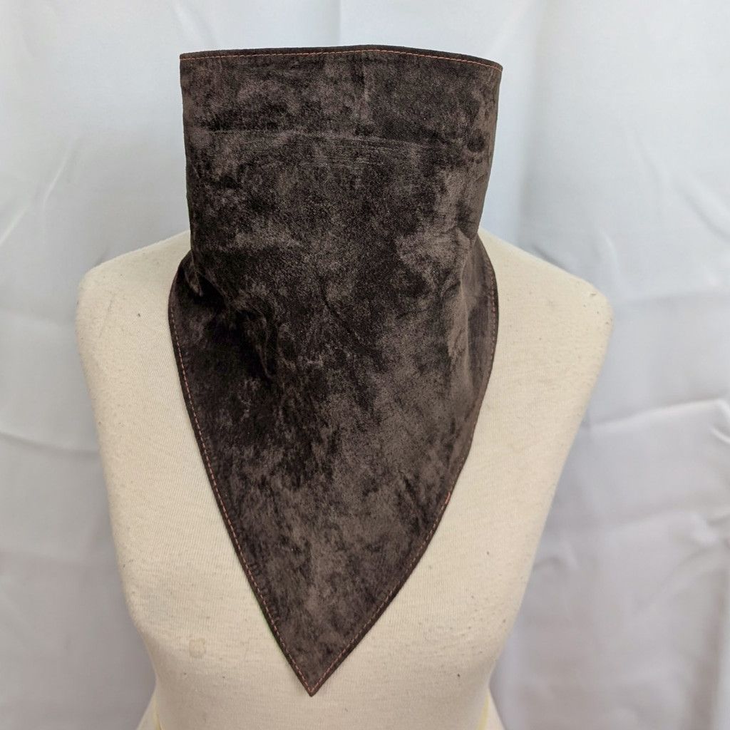 Vintage Vintage Kerri Kahn Brown Leather Face Mask-Neckerchief Size ONE SIZE - 4 Thumbnail