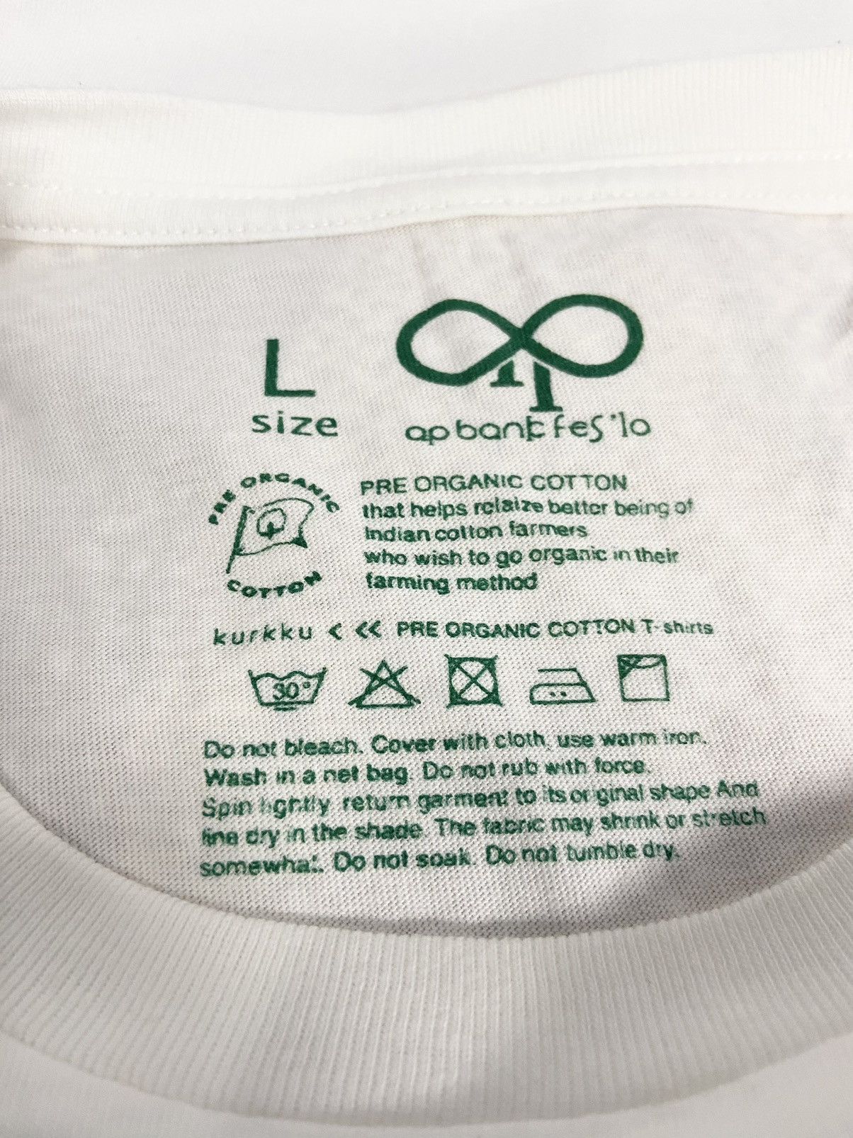 Japanese Brand AP BANK FEST 10 PRE ORGANIC COTTON TEE SHIRT Size US L / EU 52-54 / 3 - 8 Thumbnail
