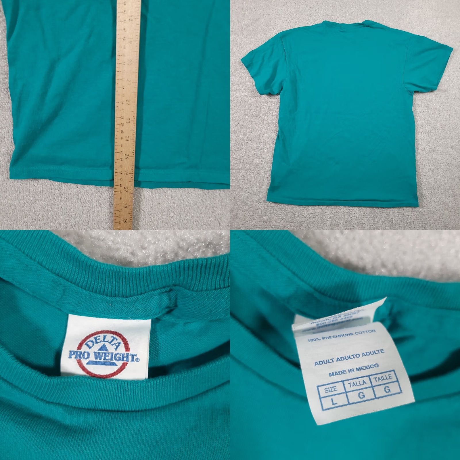 Delta VINTAGE Right To Bear Arms Graphic Shirt Delta Pro Weight Large Teal Blue 2nd Amendment Size US L / EU 52-54 / 3 - 8 Thumbnail