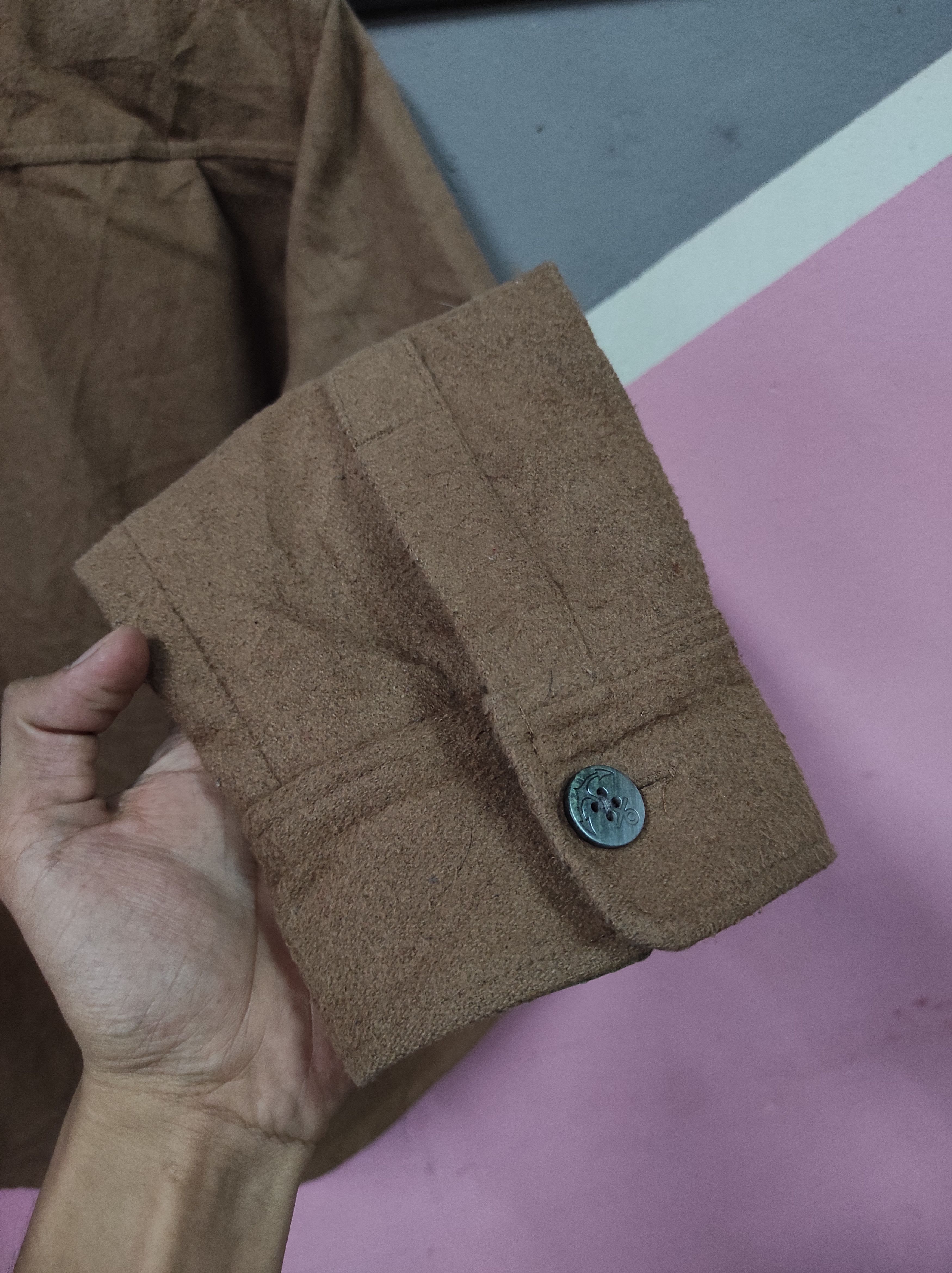 Japanese Brand INHERIT WOOL HERITAGE JACKET Size US XS / EU 42 / 0 - 8 Thumbnail