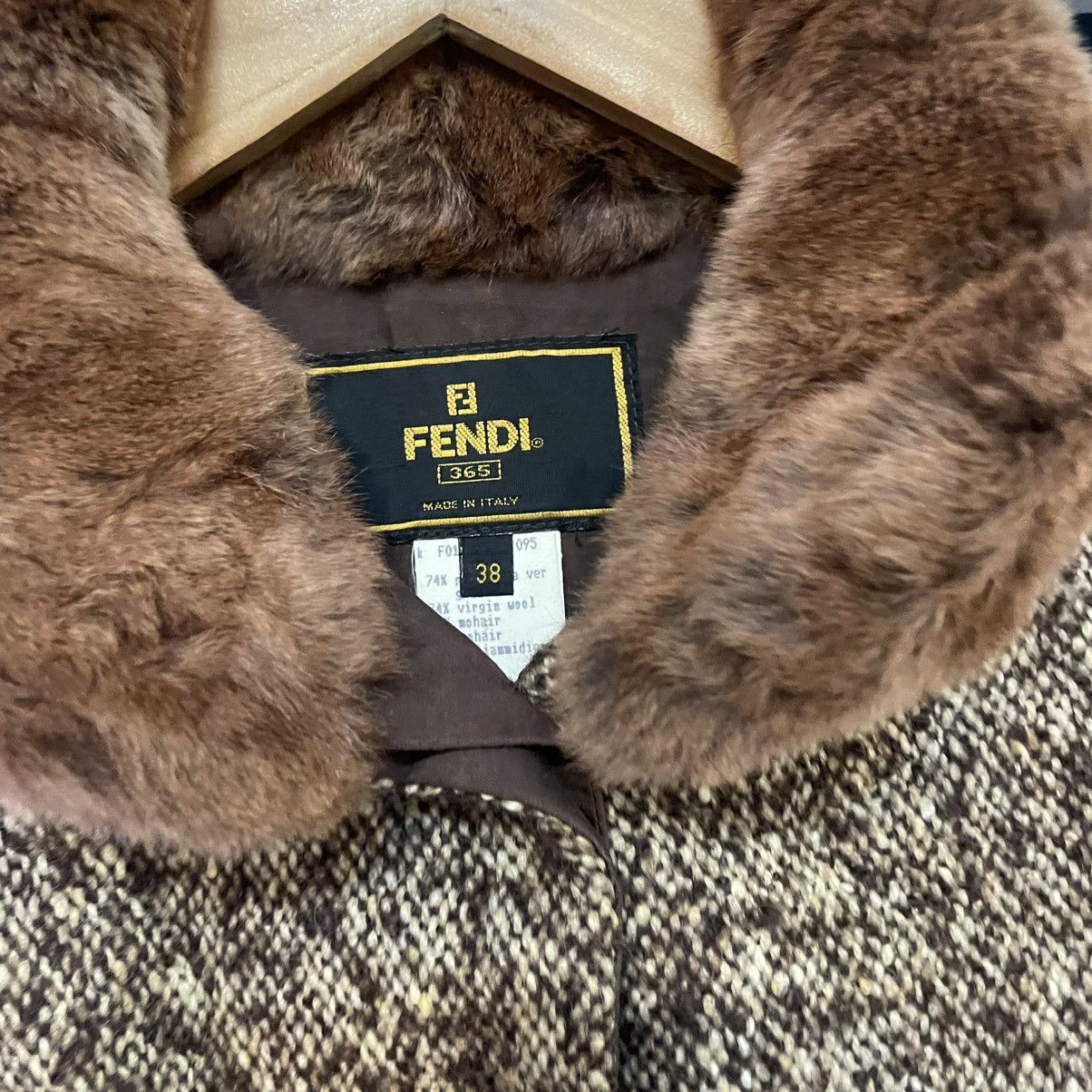 Fendi FENDI 365 FUR COLLAR WOOL TRENCH COAT Size XS / US 0-2 / IT 36-38 - 2 Thumbnail