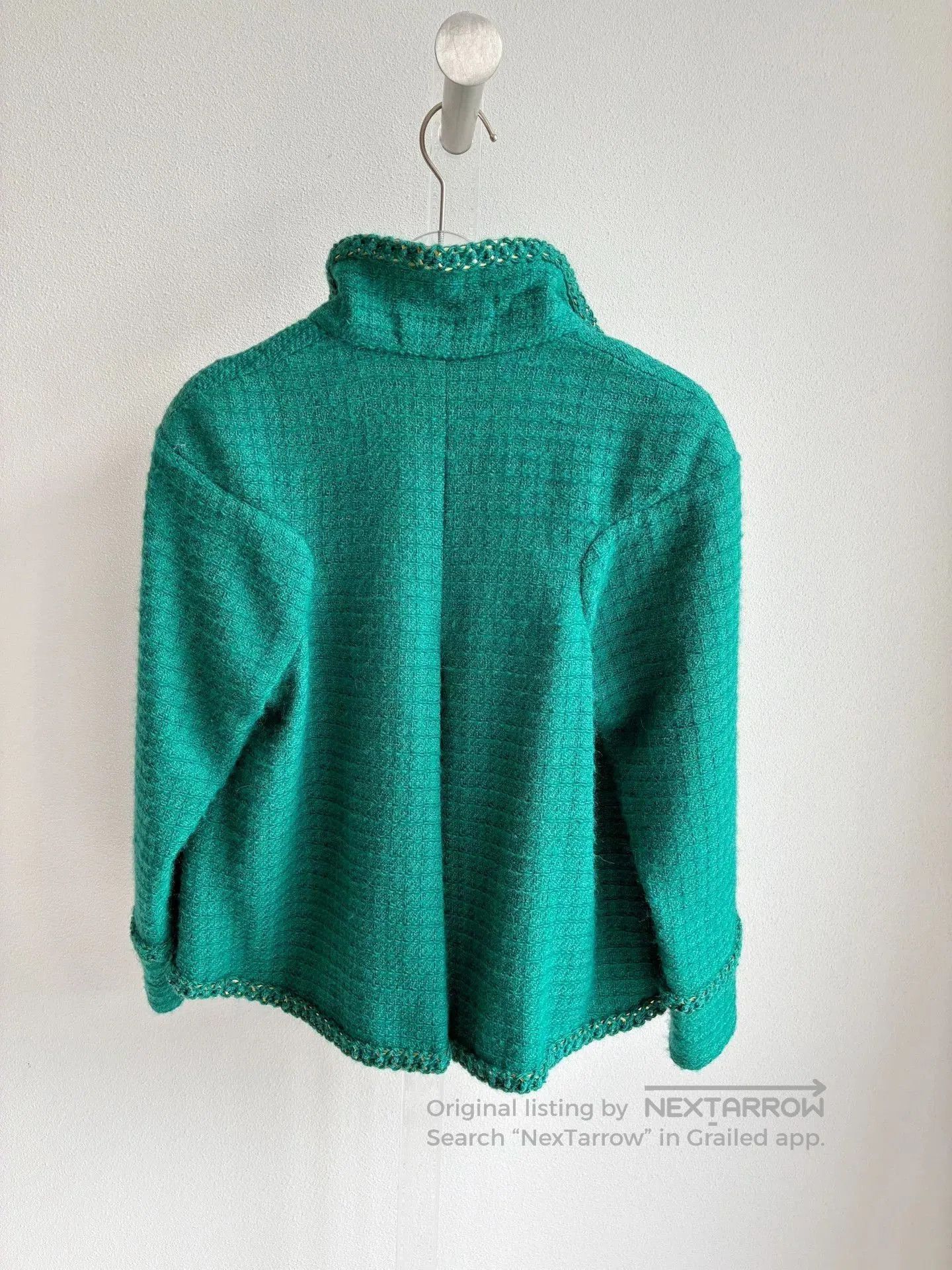 Chanel Chanel Green Chain Trim Short Jacket. Size XXS / US 00 / IT 34 - 3 Thumbnail