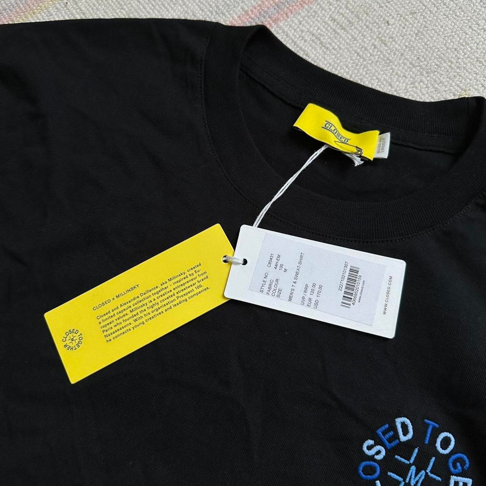 CLOSED Rare 2022 Closed x Millinsky Embroidered Designer Tee Shirt Size US M / EU 48-50 / 2 - 5 Thumbnail