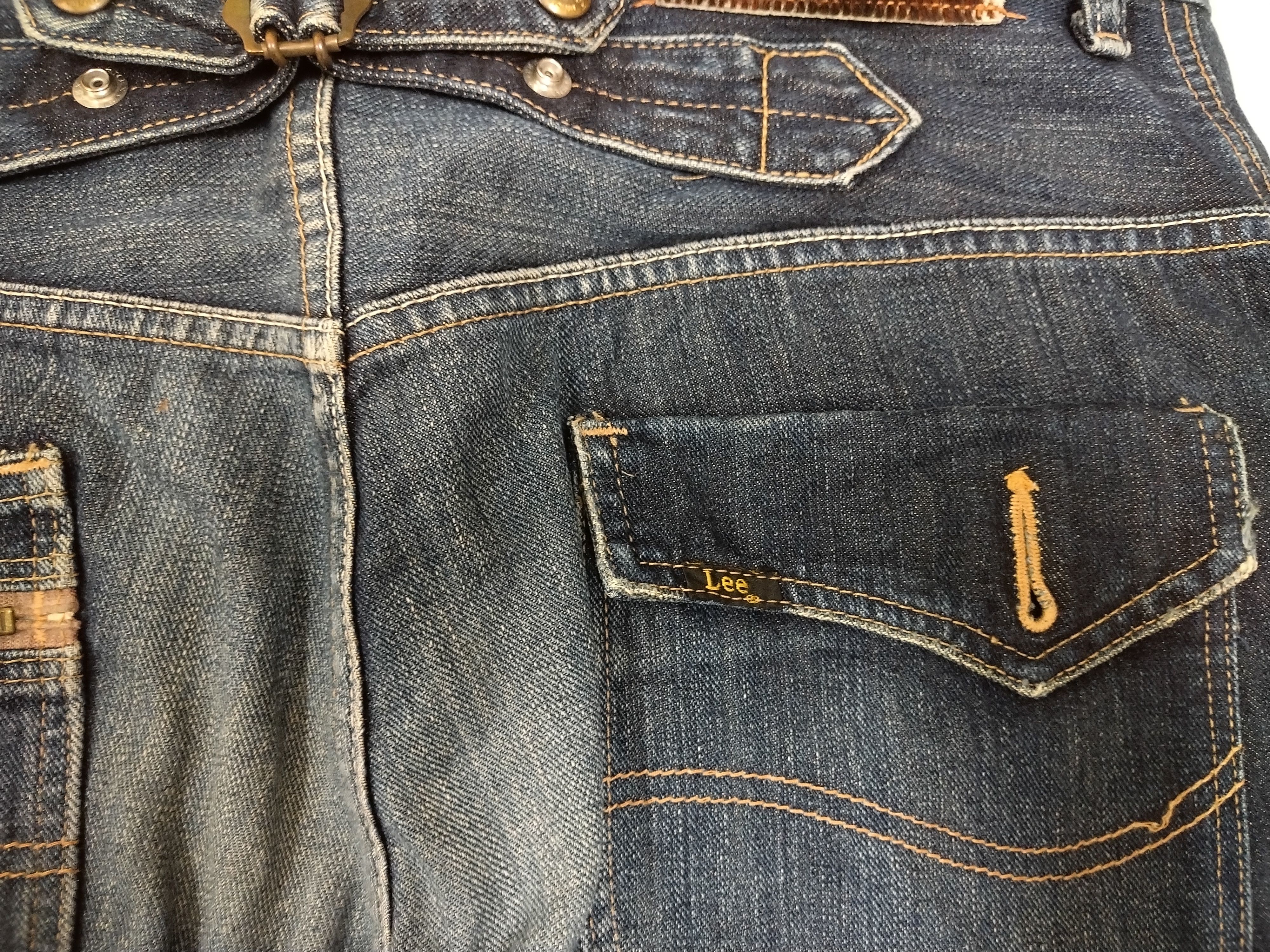 Japanese Brand × Jean × Lee Cool Awesome Lee Cowboy Distressed Design Engineered Jeans Size US 34 / EU 50 - 15 Thumbnail