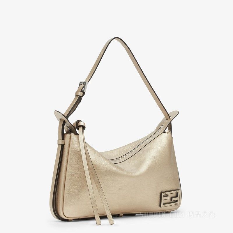 Fendi o1s1wg111125 Size: OS/ Simply Fendi Medium in Golden Size ONE SIZE - 1 Thumbnail