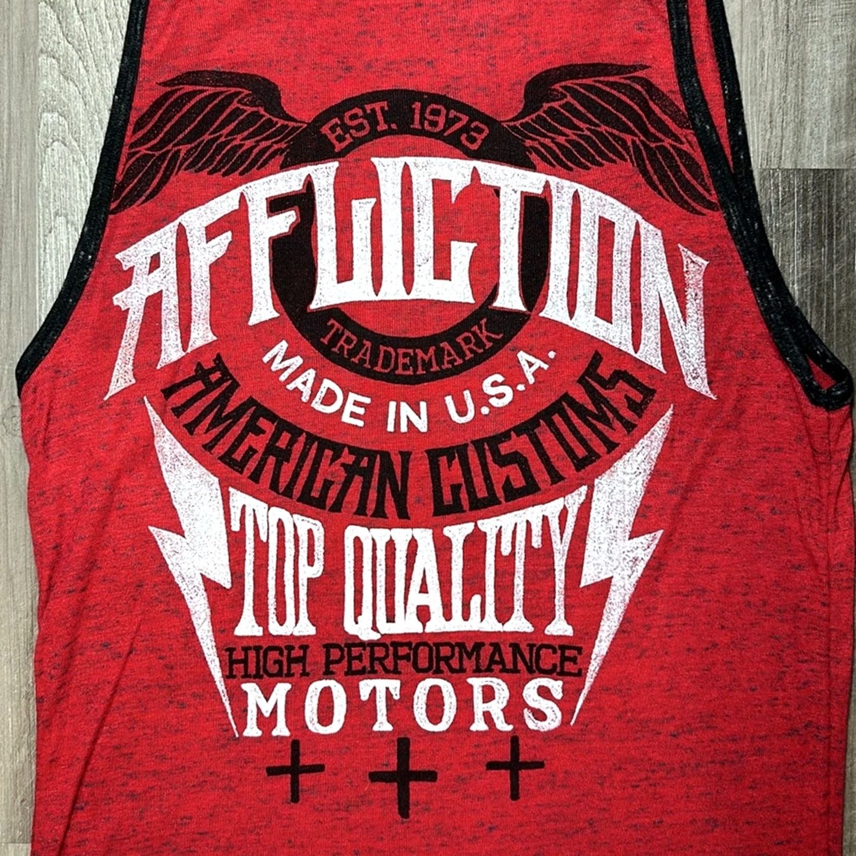Affliction AFFLICTION Tank (NWOT) Red T-Shirt S Men Small Tank - Tank? Size US S / EU 44-46 / 1 - 3 Thumbnail