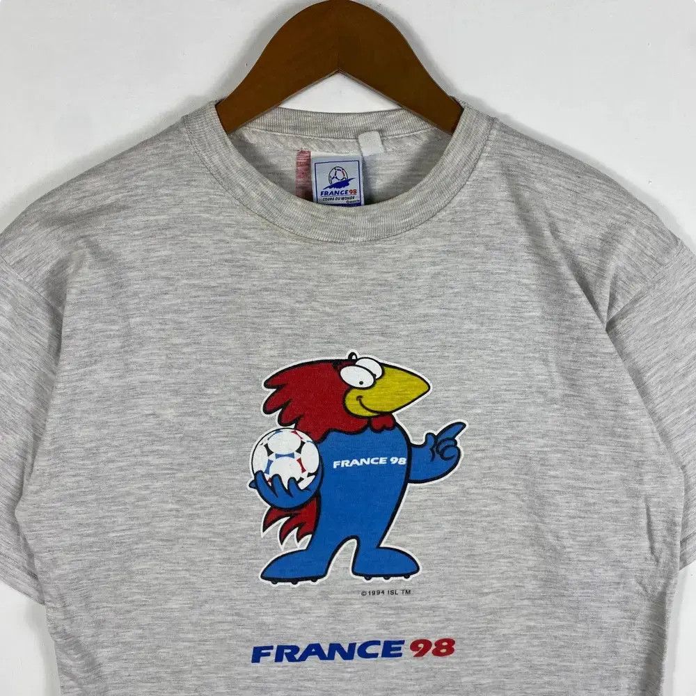 Vintage Vintage 90's FRANCE WORLD CUP Mascott Graphic Tee Shirt Size US L / EU 52-54 / 3 - 2 Thumbnail