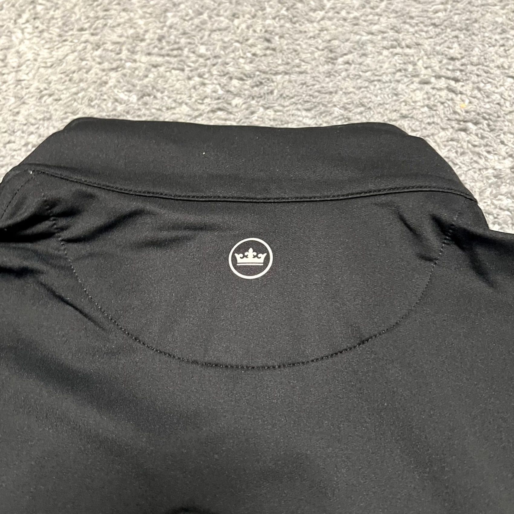 Peter Millar Peter Millar Shirt Mens XL Performance Golf Quarter Zip Long Sleeve Black XL Mens Shirt Black Size US XL / EU 56 / 4 - 4 Thumbnail