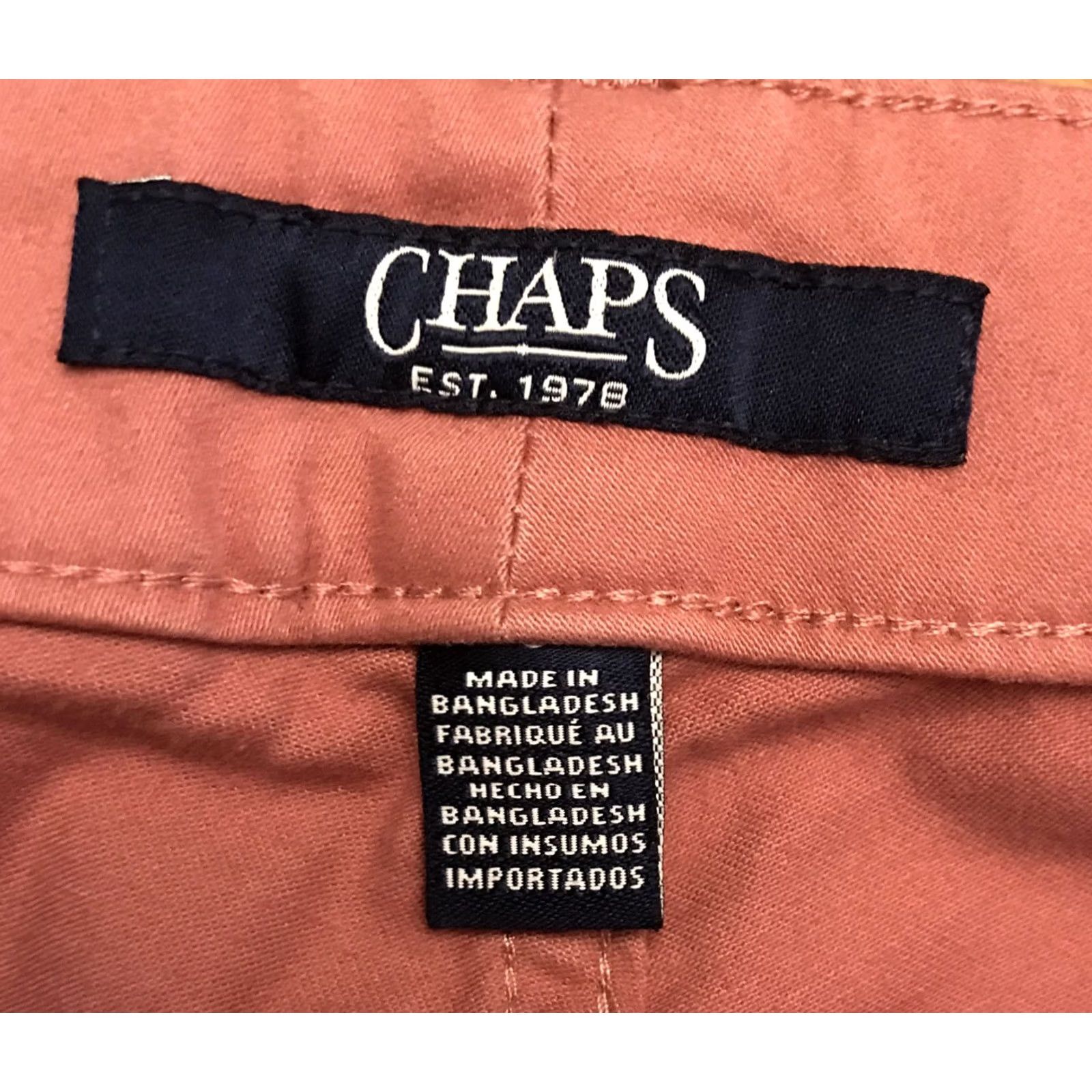 Chaps Chaps Pants Womens 8 Pink Slim Straight Mid Rise NWT Dress Workwear Easy Care Stretch Flat Front Pocket Size 30" / US 8 / IT 44 - 5 Thumbnail