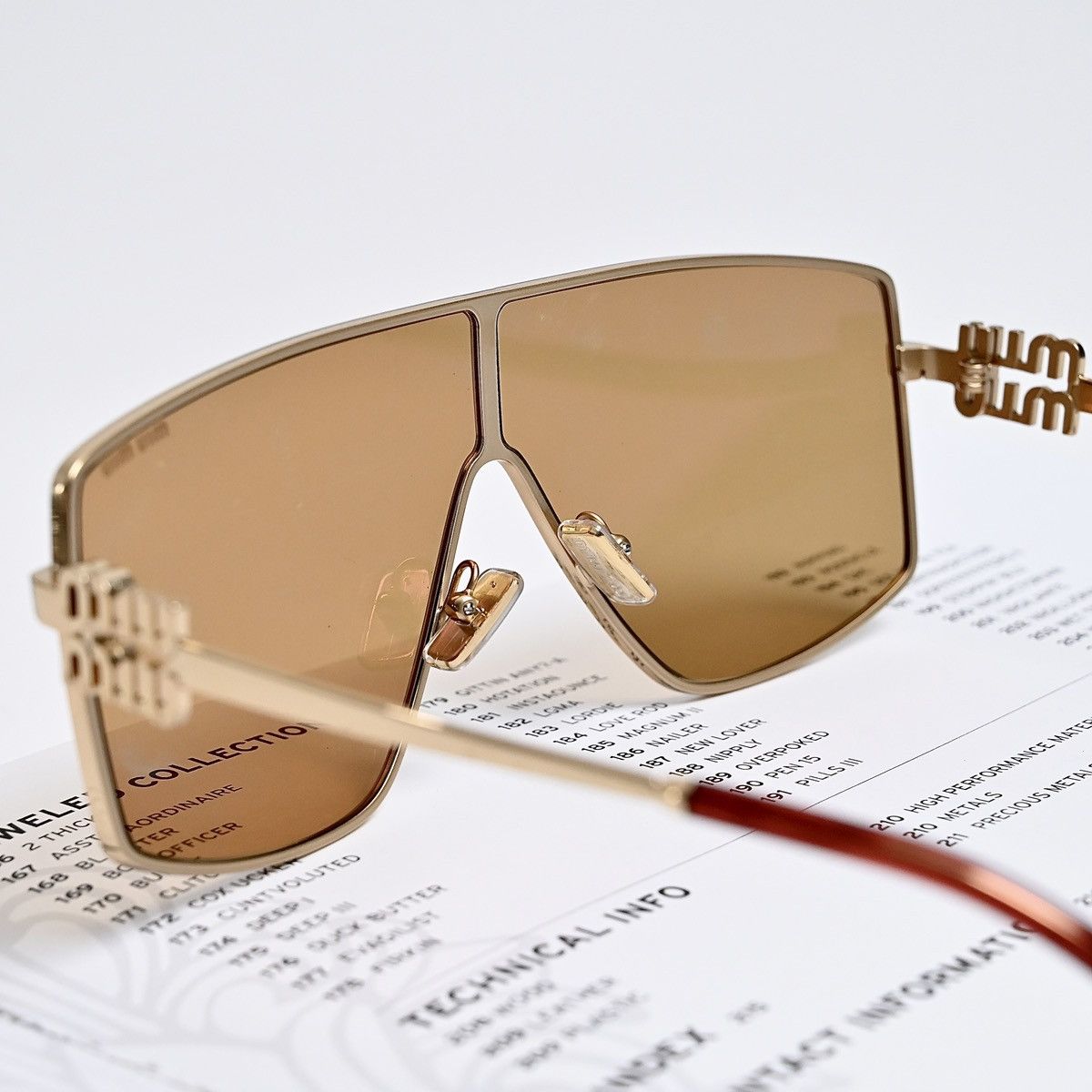 Miu Miu MIU MIU 0MU 51ZS SUNGLASSES Size ONE SIZE - 5 Thumbnail