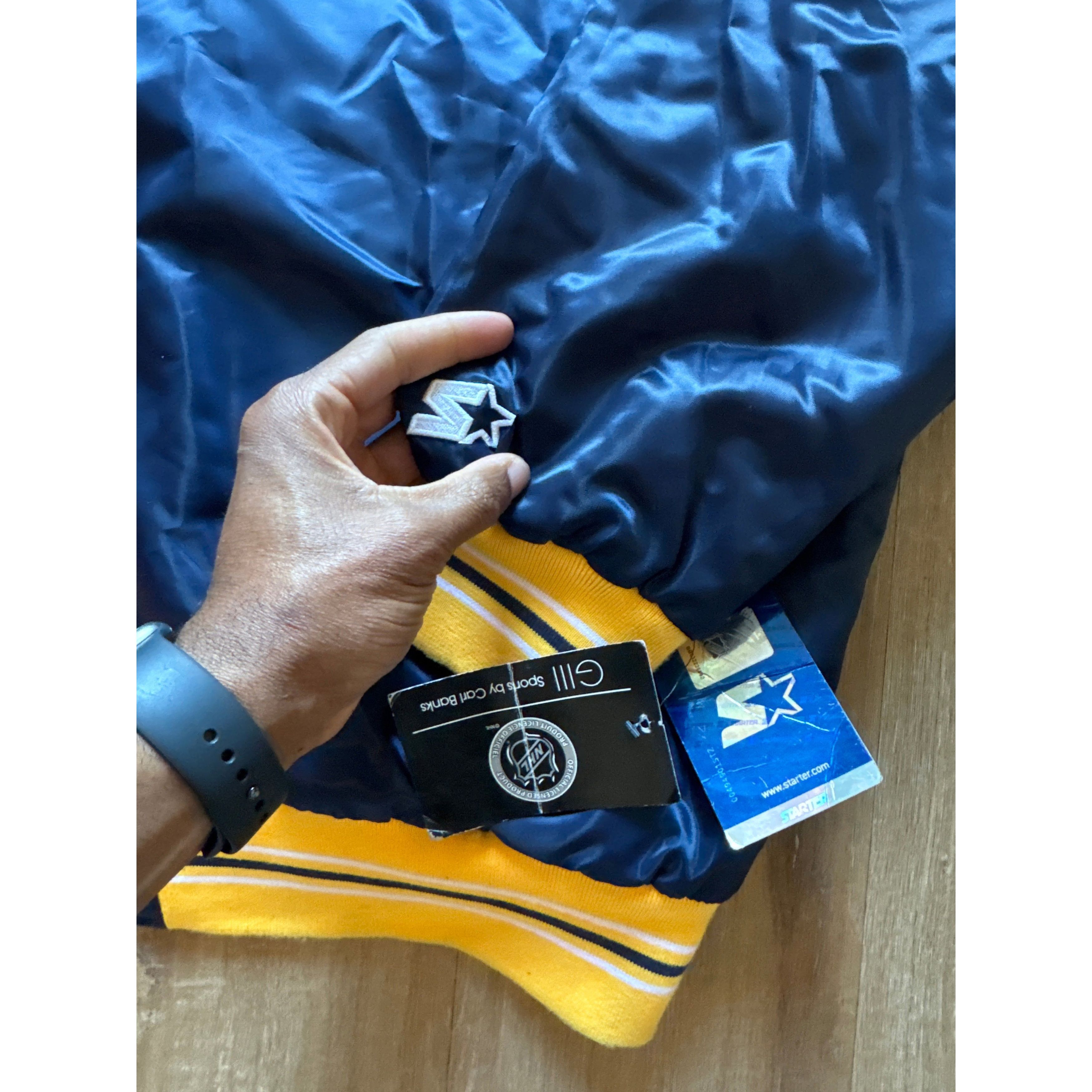 Other Starter Nashville Predators NHL Satin Bomber Jacket Size US XXL / EU 58 / 5 - 3 Thumbnail