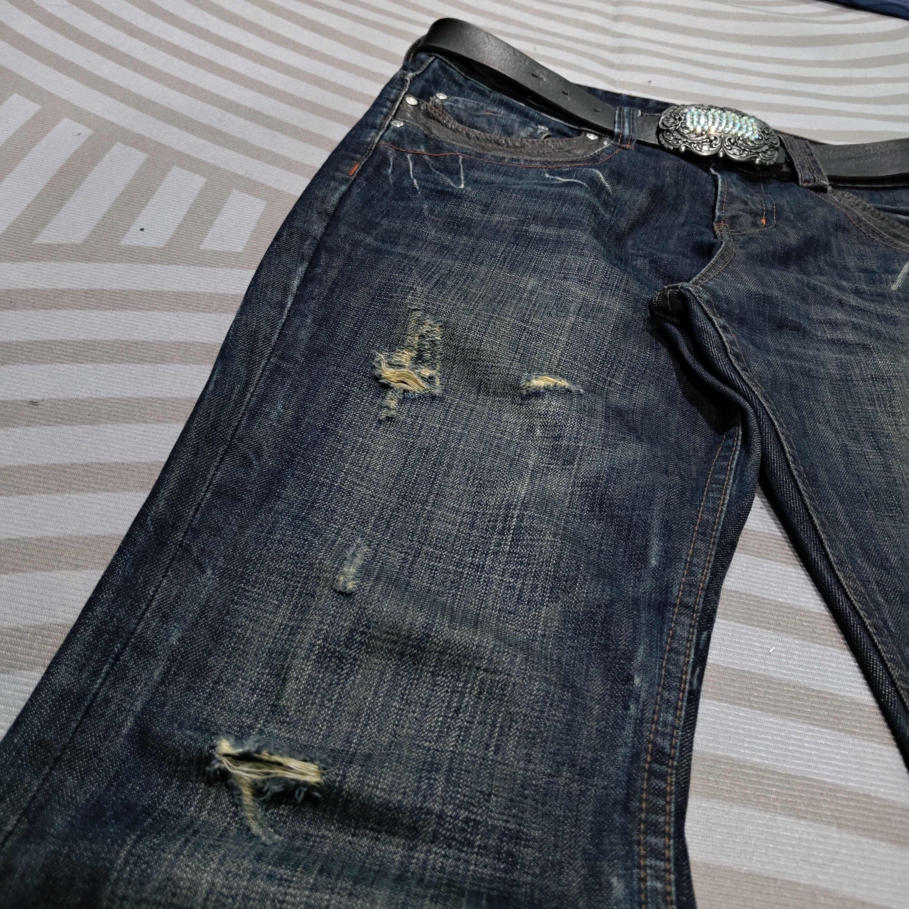 Art Comes First Japanese Brand Back Number Jeans Size US 32 / EU 48 - 6 Thumbnail