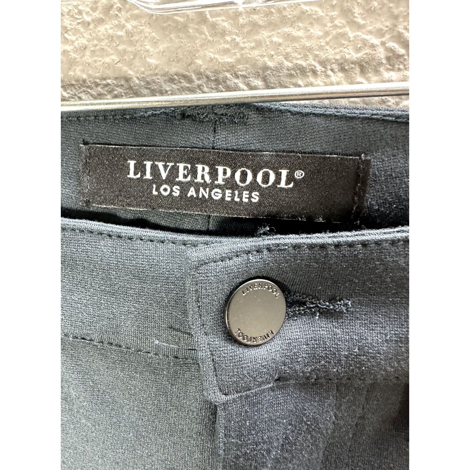 Vintage VINTAGE Liverpool Los Angeles Women's Slim Ankle Pants 0/25 Greenish Black Size 0 Slimming Womens Size 25" / US 0 / IT 36 - 3 Thumbnail