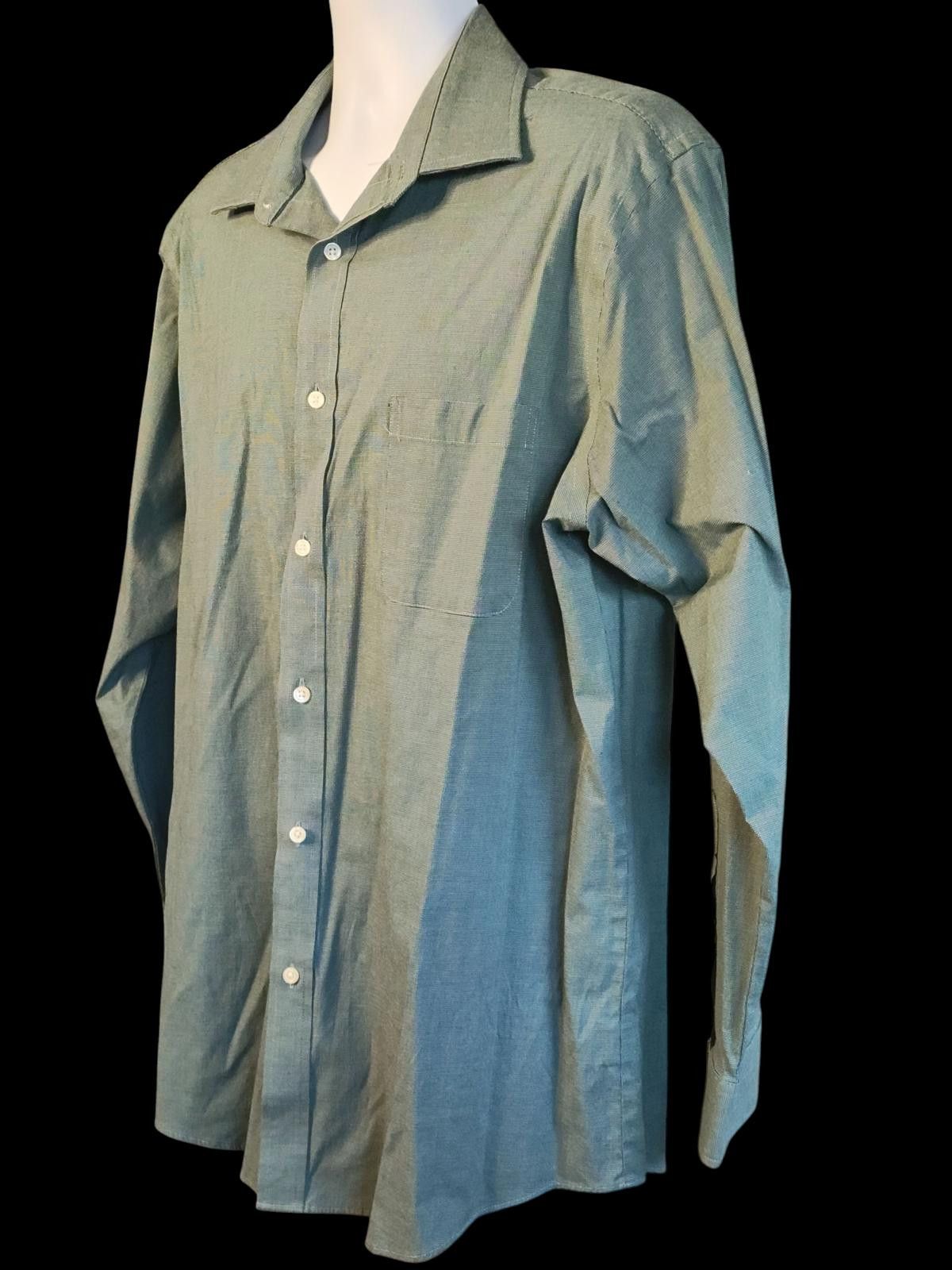 Croft & Barrow Croft & Barrow Men's Long Sleeve Casual Shirt in Light Green Size 38R - 5 Thumbnail