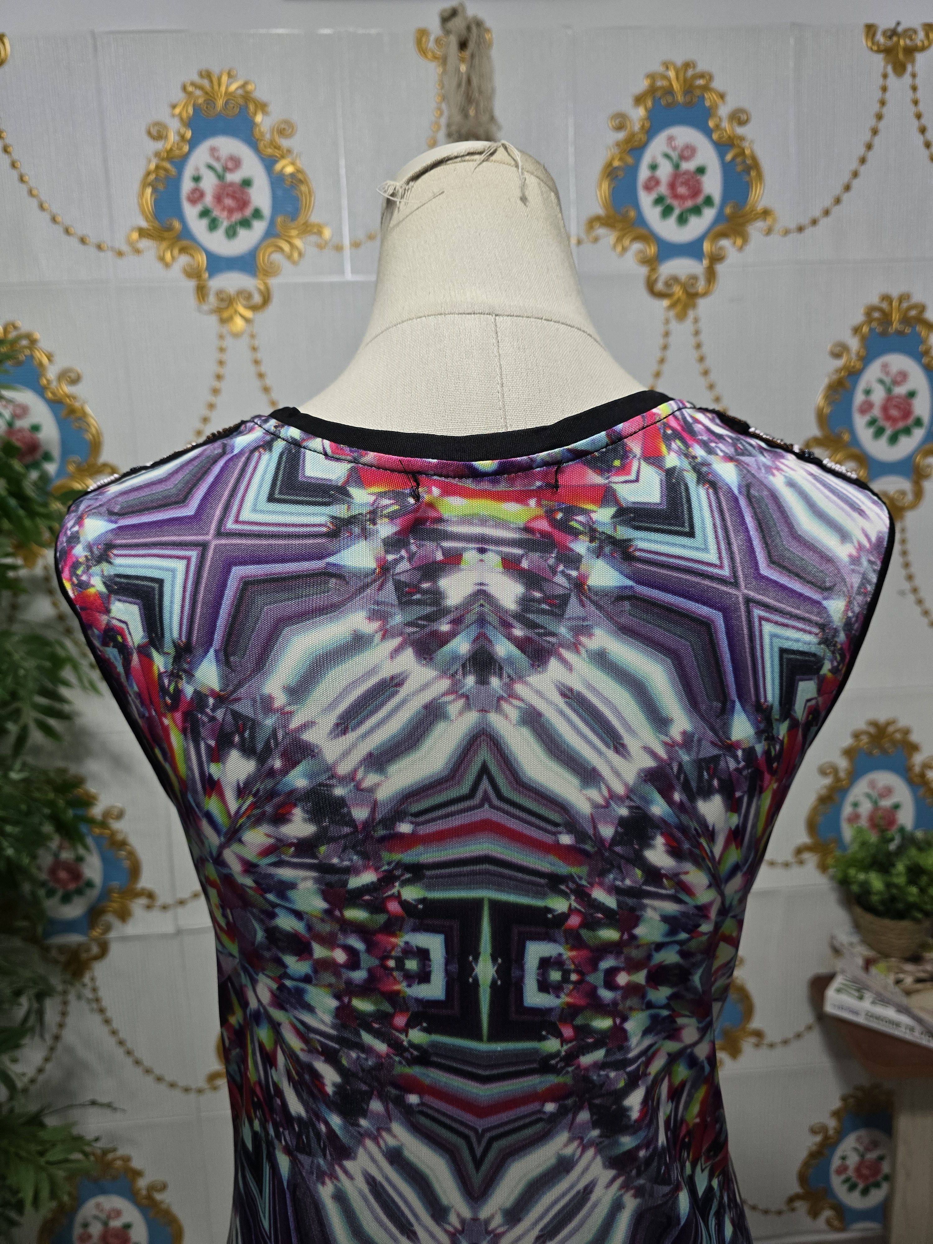 Custo Barcelona Custo Barcelona dress vibrant pink & purple kaleidoscope Size M / US 6-8 / IT 42-44 - 11 Thumbnail