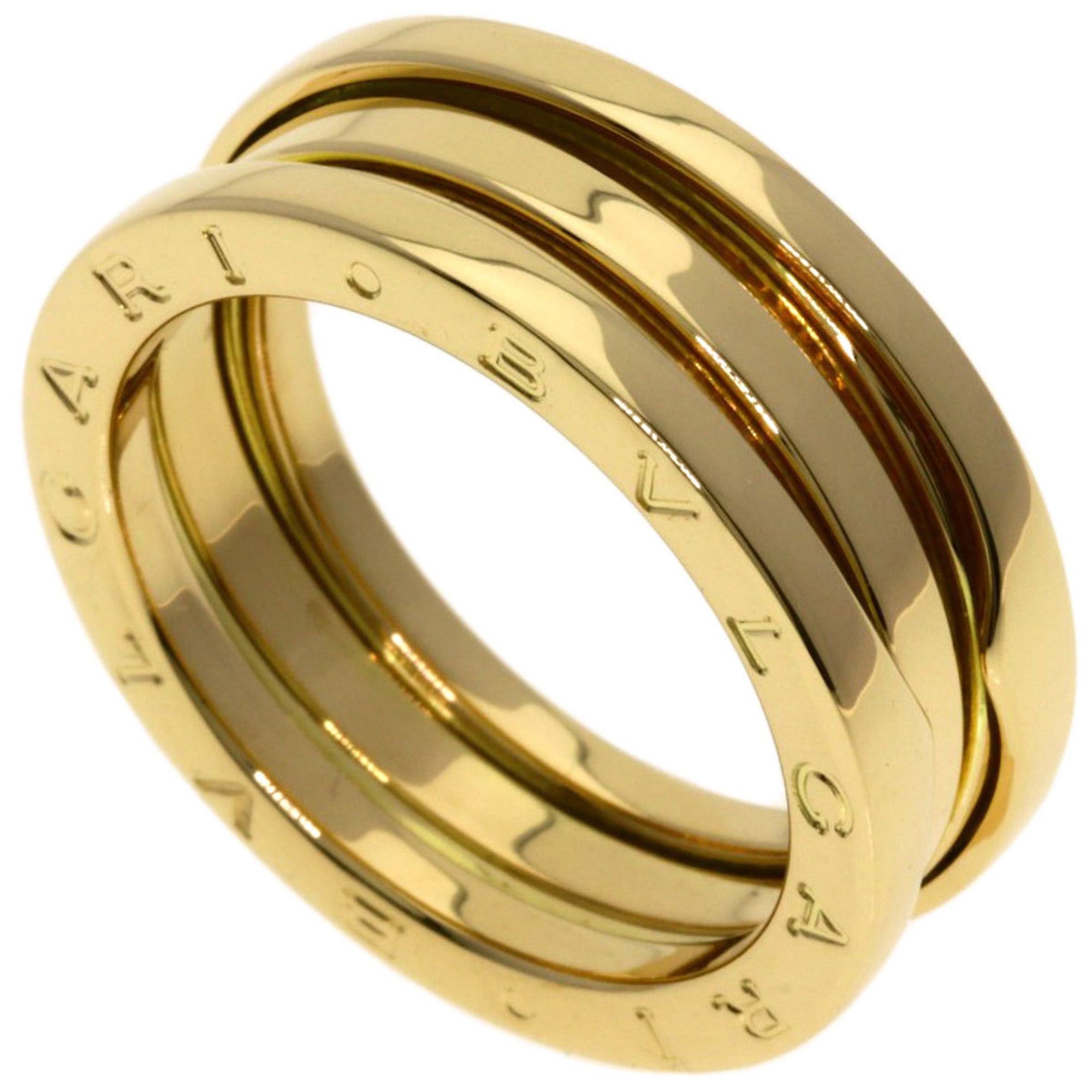 Bvlgari BVLGARI B-zero1 2-band ring #57, 18K yellow gold, women's. Size ONE SIZE - 1 Thumbnail