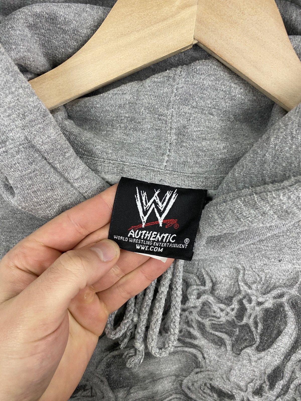 WWE 🇺🇸💀Vintage Y2K WWE Undertaker 2008 Skull Rip Dead Rare Retro Size US S / EU 44-46 / 1 - 6 Thumbnail