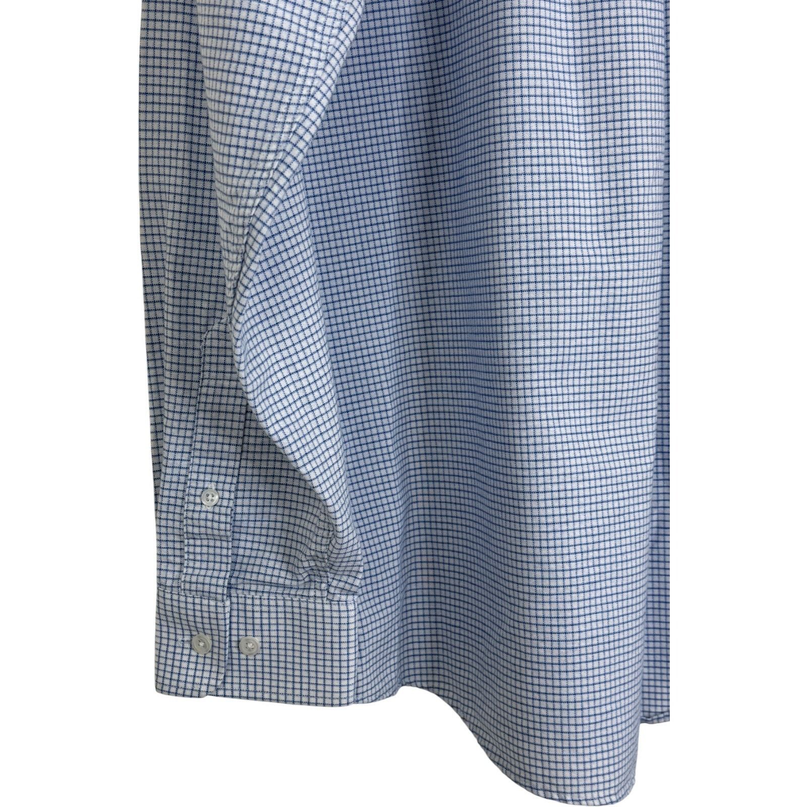 Other Claybrooke Wrinkle Free Button Up Shirt 16 34/35 Blue Check Size US L / EU 52-54 / 3 - 2 Thumbnail