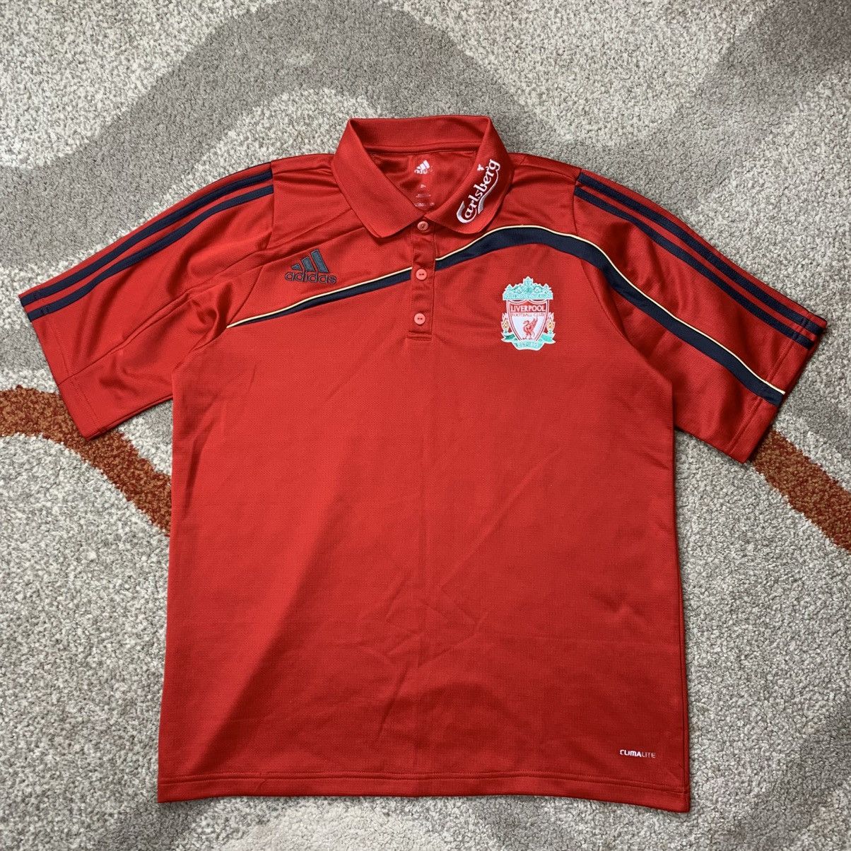 Adidas ADIDAS LIVERPOOL 2009-2010 Travel Polo Shirt Jersey Size US XXL / EU 58 / 5 - 2 Thumbnail