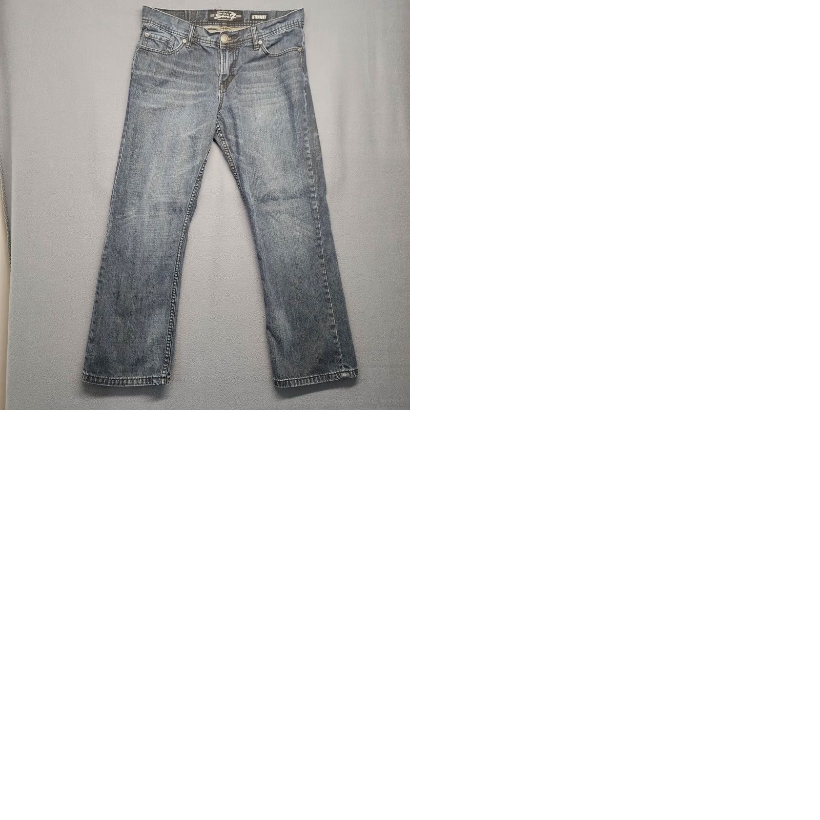Vintage Seven7 Jeans Mens 34x28 Straight Dark Wash Casual Whiskering Tagged 34x30 Mens Waist 34 Inseam 28 Zip Machine Washable Blue Jeans Size US 34 / EU 50 - 10 Thumbnail