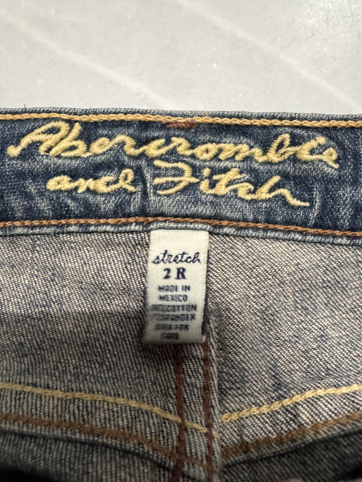 Japanese Brand VINTAGE 1990s BELL BOTTOM BOOTCUT ABERCROMBIE WHISKERS Size US 27 - 8 Thumbnail