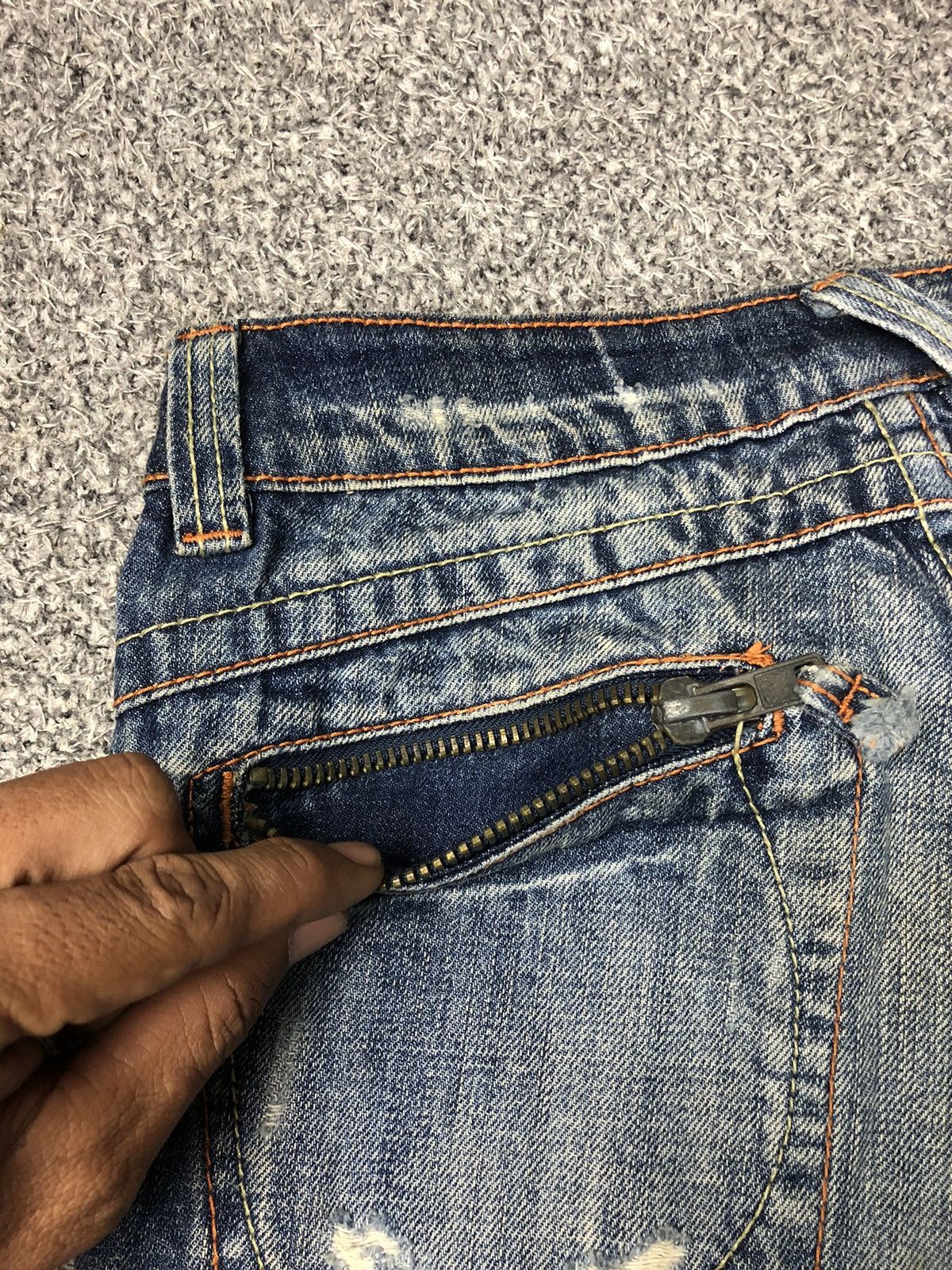 Japanese Brand Vintage Japanese Brands Nude Faded Flare Jeans Size 30" / US 8 / IT 44 - 20 Thumbnail