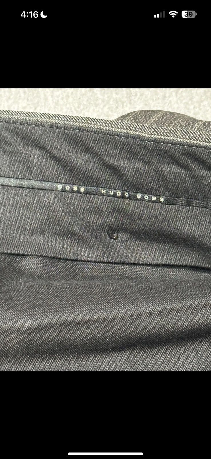 Hugo Boss Grey Wool Vintage Archive Hugo Boss Suit Size 42L - 9 Thumbnail