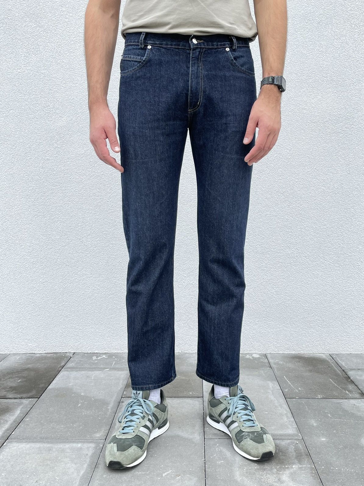 image of YVES Saint Laurent Straight Jeans in Blue, Men's (Size 36)