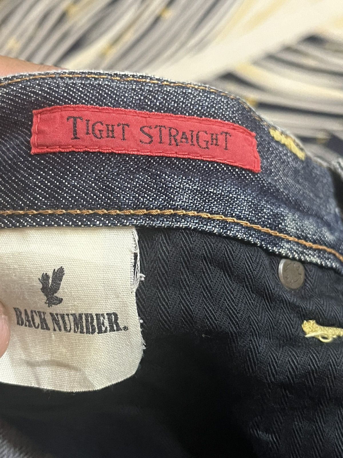 Japanese Brand Vintage Back Number Selvedge Distressed Denim Size US 29 - 11 Thumbnail